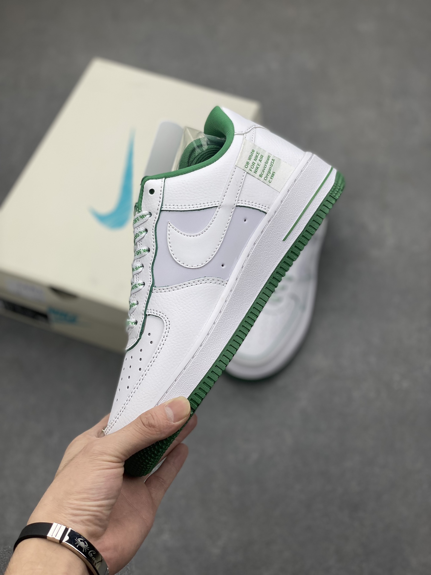 Nike Air Force 1 '07 Low Off-White Collab Sneakers - White/Green 4 i1696542330 1434 2