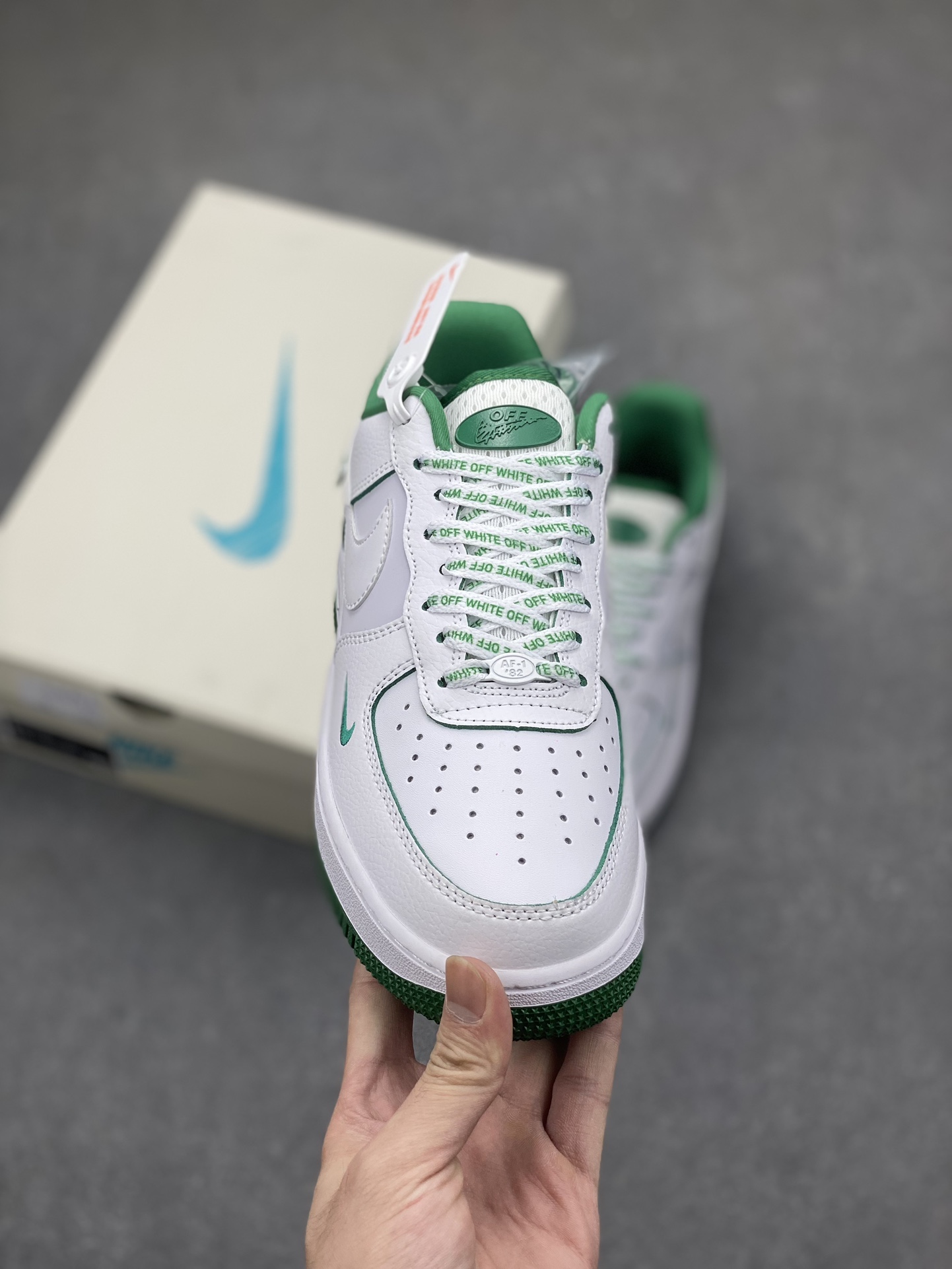 Nike Air Force 1 '07 Low Off-White Collab Sneakers - White/Green 3 i1696542330 9725 1