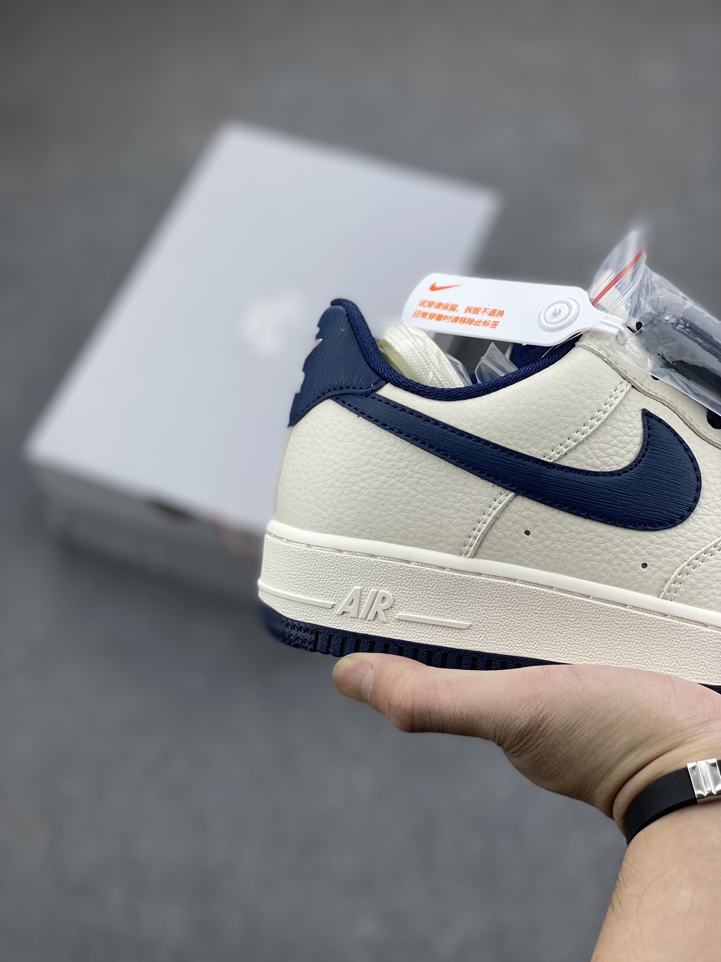 Nike Air Force 1 Low '07 "Cream/Navy" Customizable Sneakers 6 i1696619500 467 4