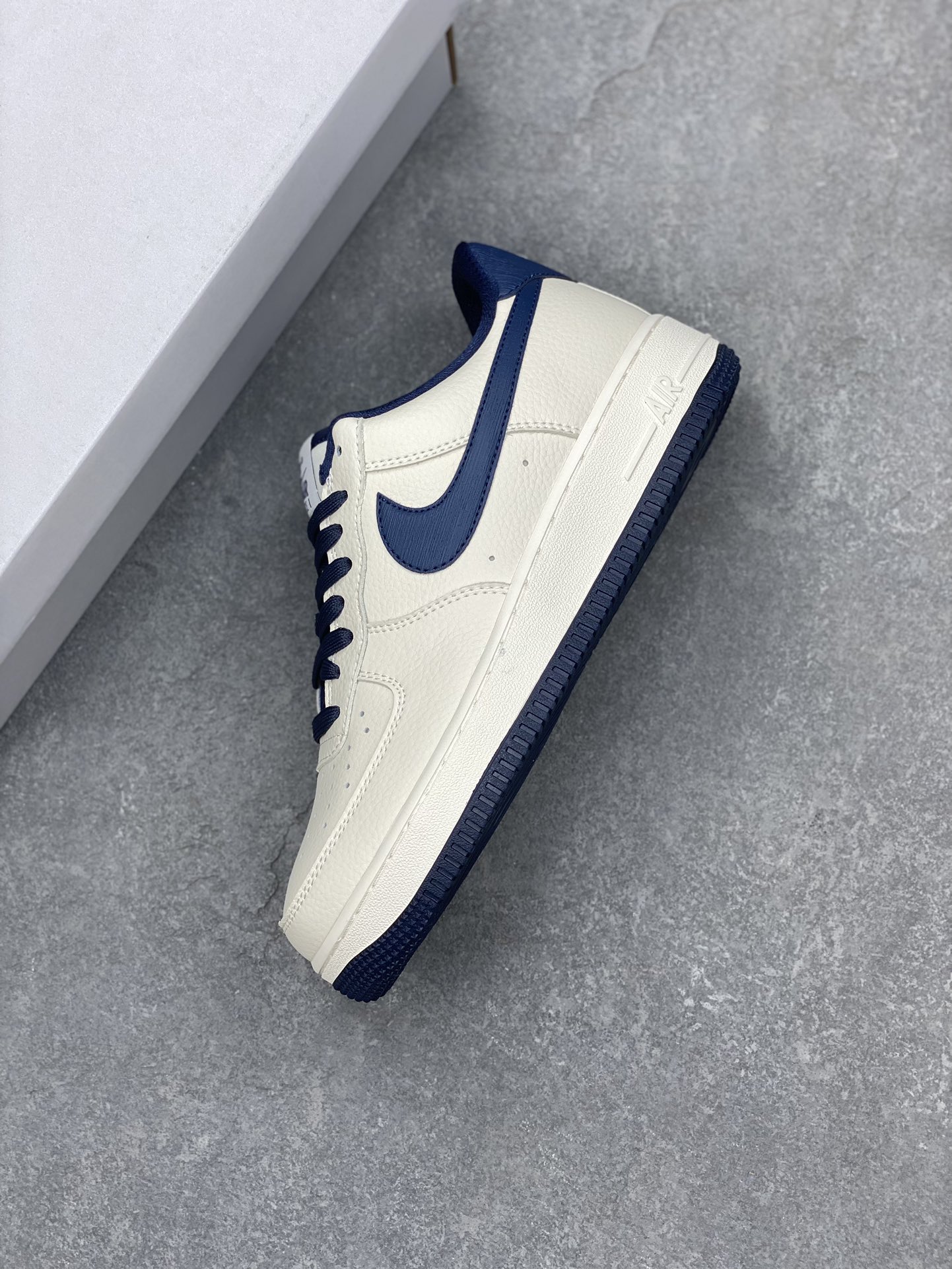 Nike Air Force 1 Low '07 "Cream/Navy" Customizable Sneakers 8 i1696619500 9597 6