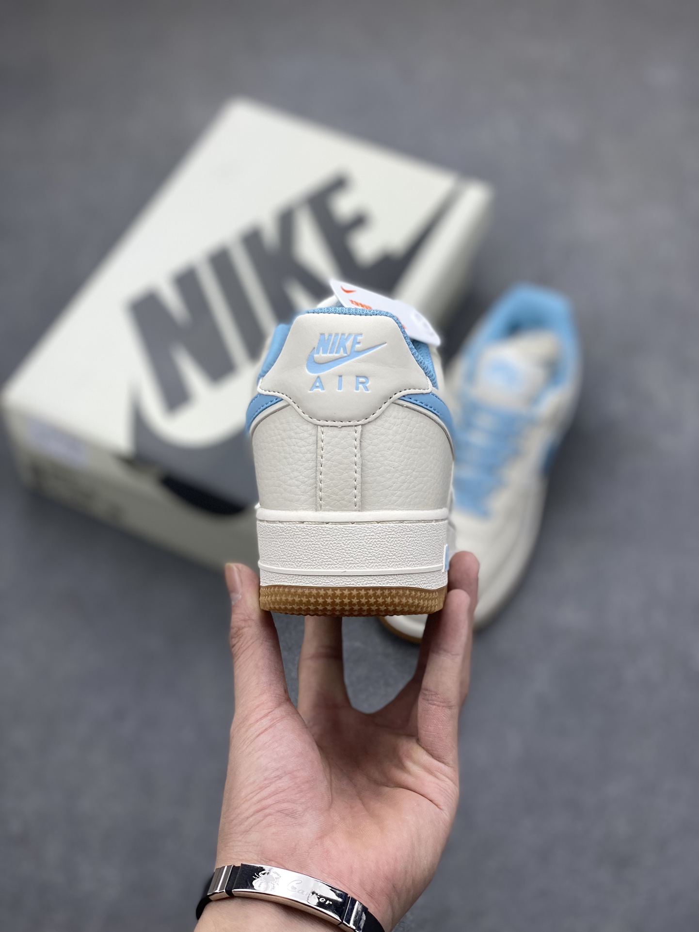 Nike Air Force 1 '07 Low 'Beige Light Blue' Sneakers - Limited Edition Style 5 i1696619540 4471 3