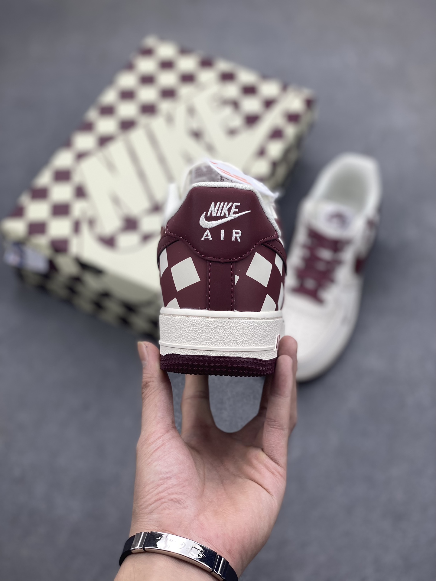 Nike Air Force 1 Low '07 'Sail Maroon' Casual Sneakers - Size 36-45 5 i1696718031 3786 3