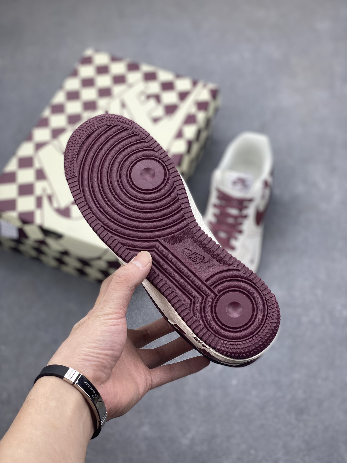 Nike Air Force 1 Low '07 'Sail Maroon' Casual Sneakers - Size 36-45 7 i1696718031 4940 5