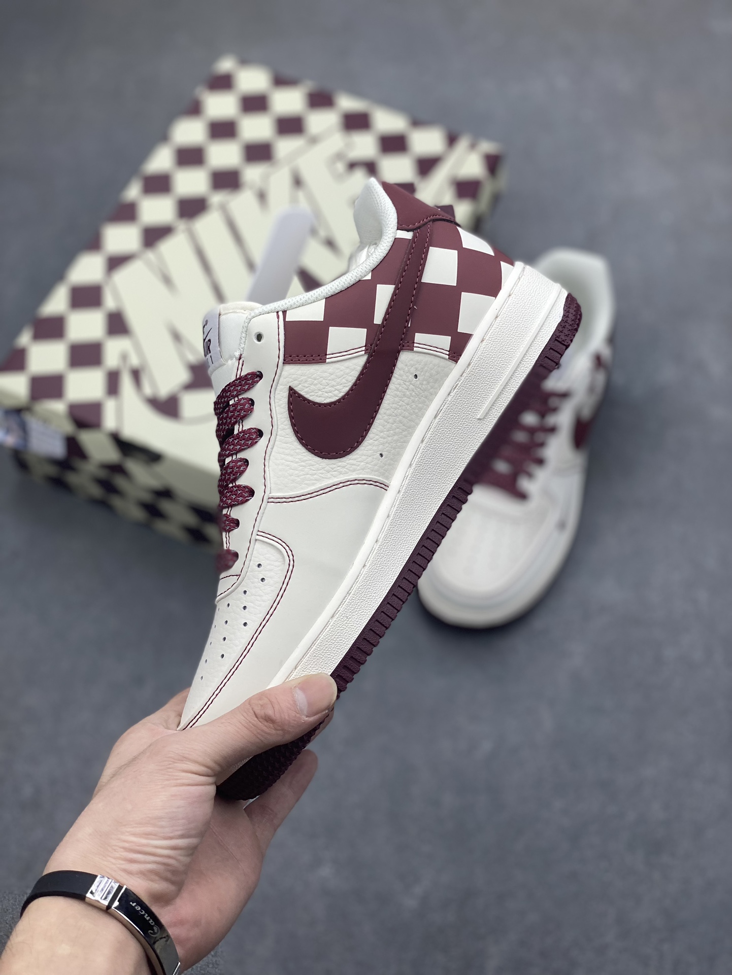Nike Air Force 1 Low '07 'Sail Maroon' Casual Sneakers - Size 36-45 4 i1696718031 7158 2