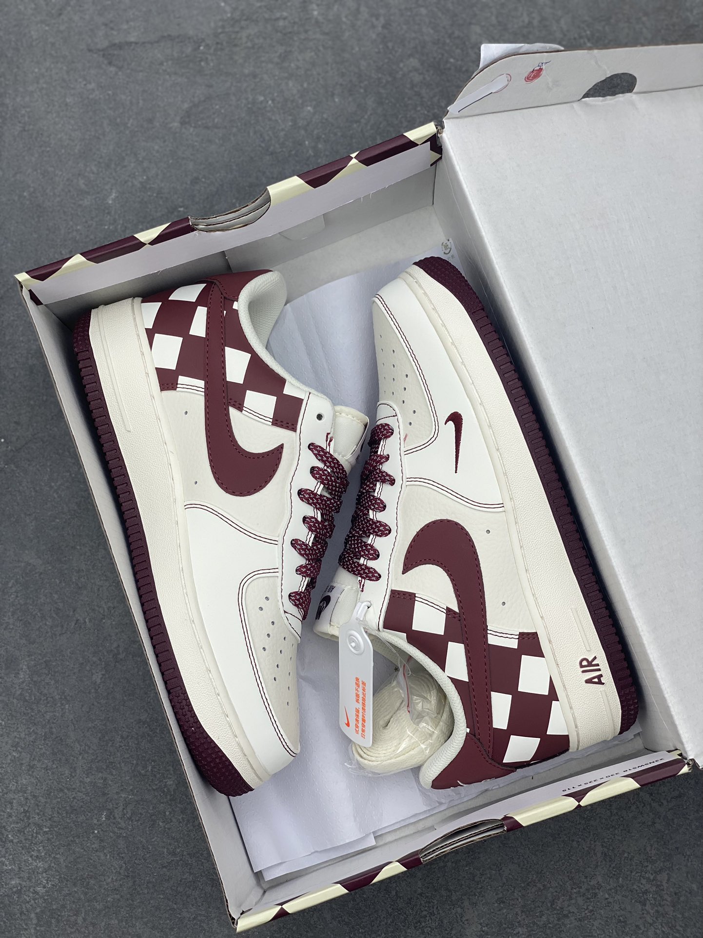 Nike Air Force 1 Low '07 'Sail Maroon' Casual Sneakers - Size 36-45 10 i1696718031 7698 8