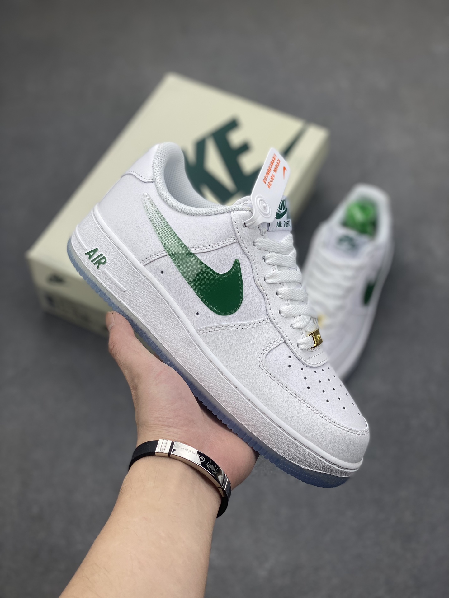 Nike Air Force 1 '07 Low White Green CO3363-369 - Classic Style and Comfort