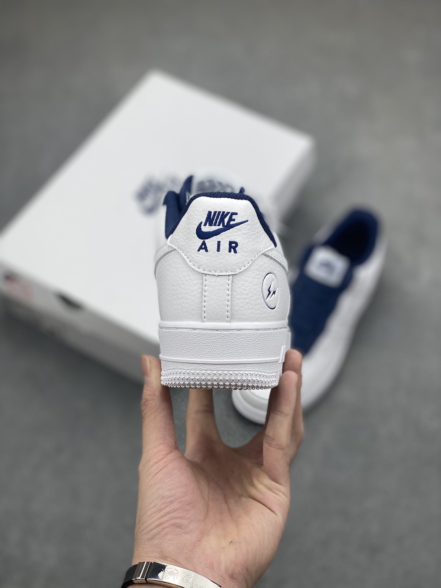 Nike Air Force 1 '07 Low White/Navy Blue, Original Edition - Size 36-45 5 i1696890758 6531 3