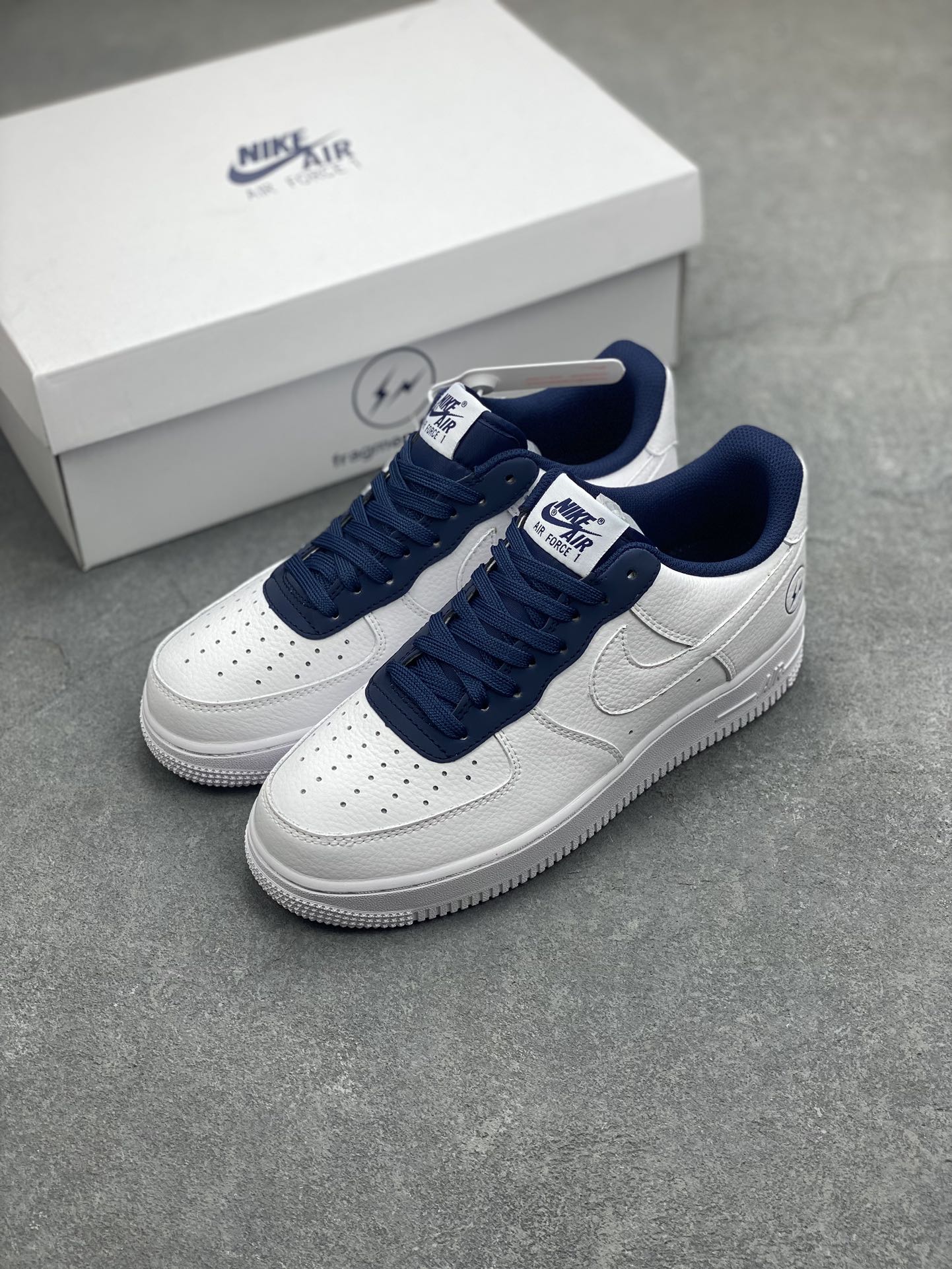 Nike Air Force 1 '07 Low White/Navy Blue, Original Edition - Size 36-45 9 i1696890758 777 7