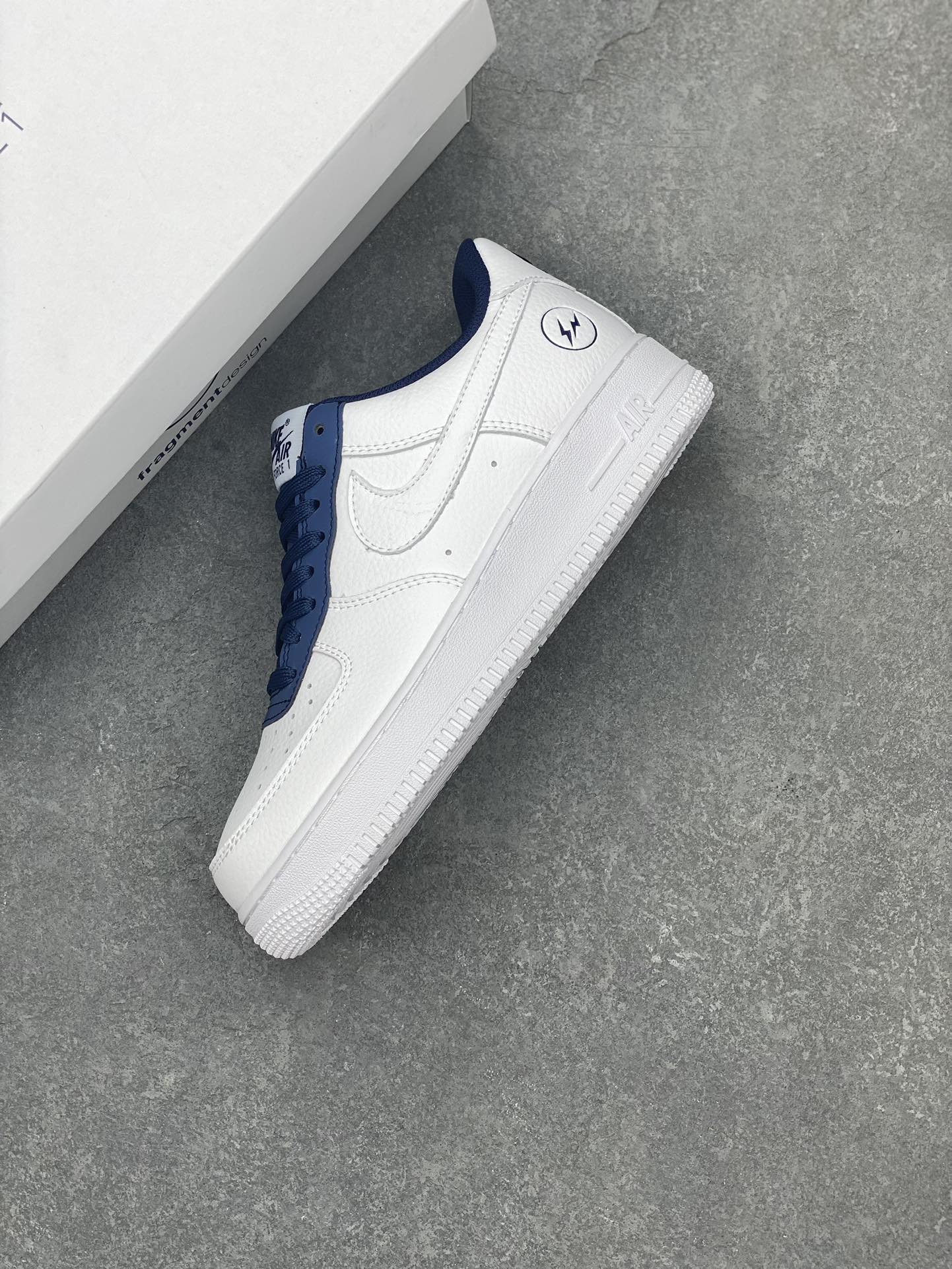 Nike Air Force 1 '07 Low White/Navy Blue, Original Edition - Size 36-45 8 i1696890758 8398 6