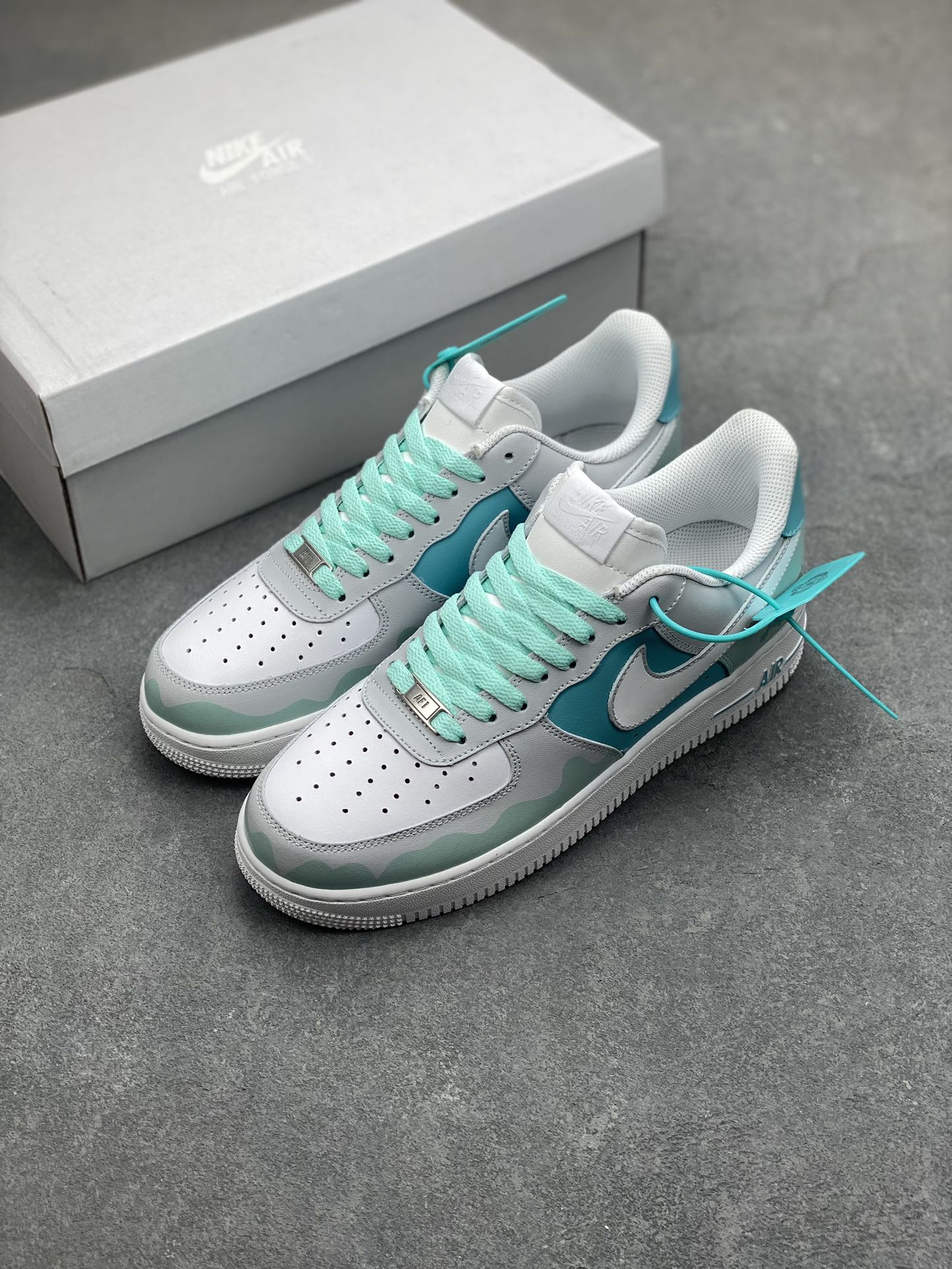 Nike Air Force 1 '07 Low White/Aurora Green Women's Shoes CW2288-111 8 i1696974887 1852 6