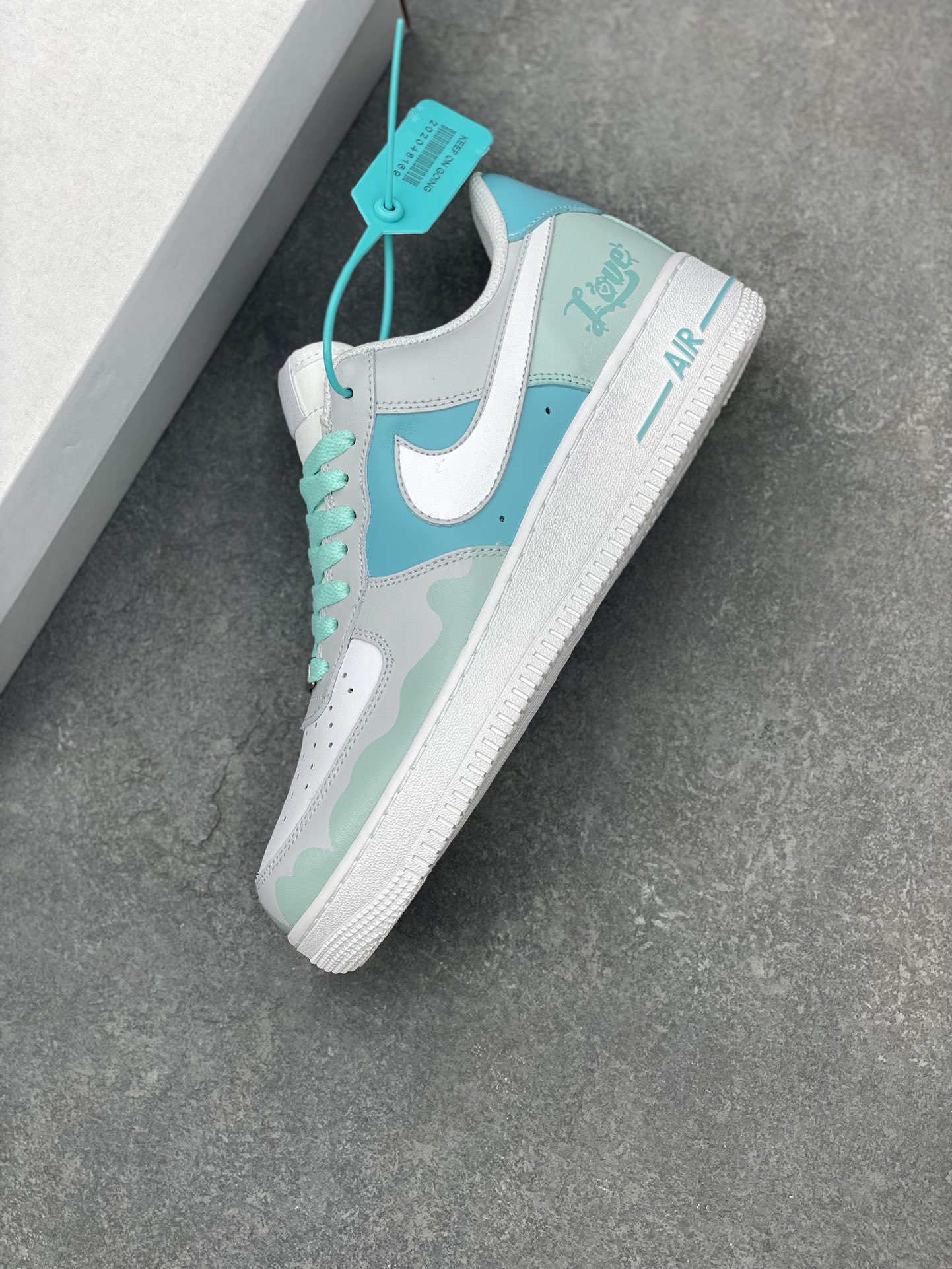 Nike Air Force 1 '07 Low White/Aurora Green Women's Shoes CW2288-111 7 i1696974887 3057 5