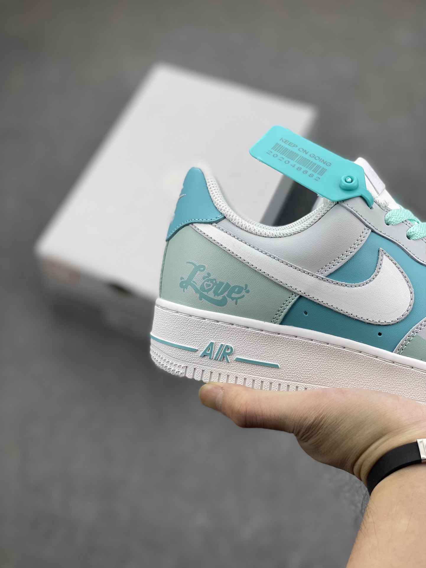 Nike Air Force 1 '07 Low White/Aurora Green Women's Shoes CW2288-111 6 i1696974887 5241 4