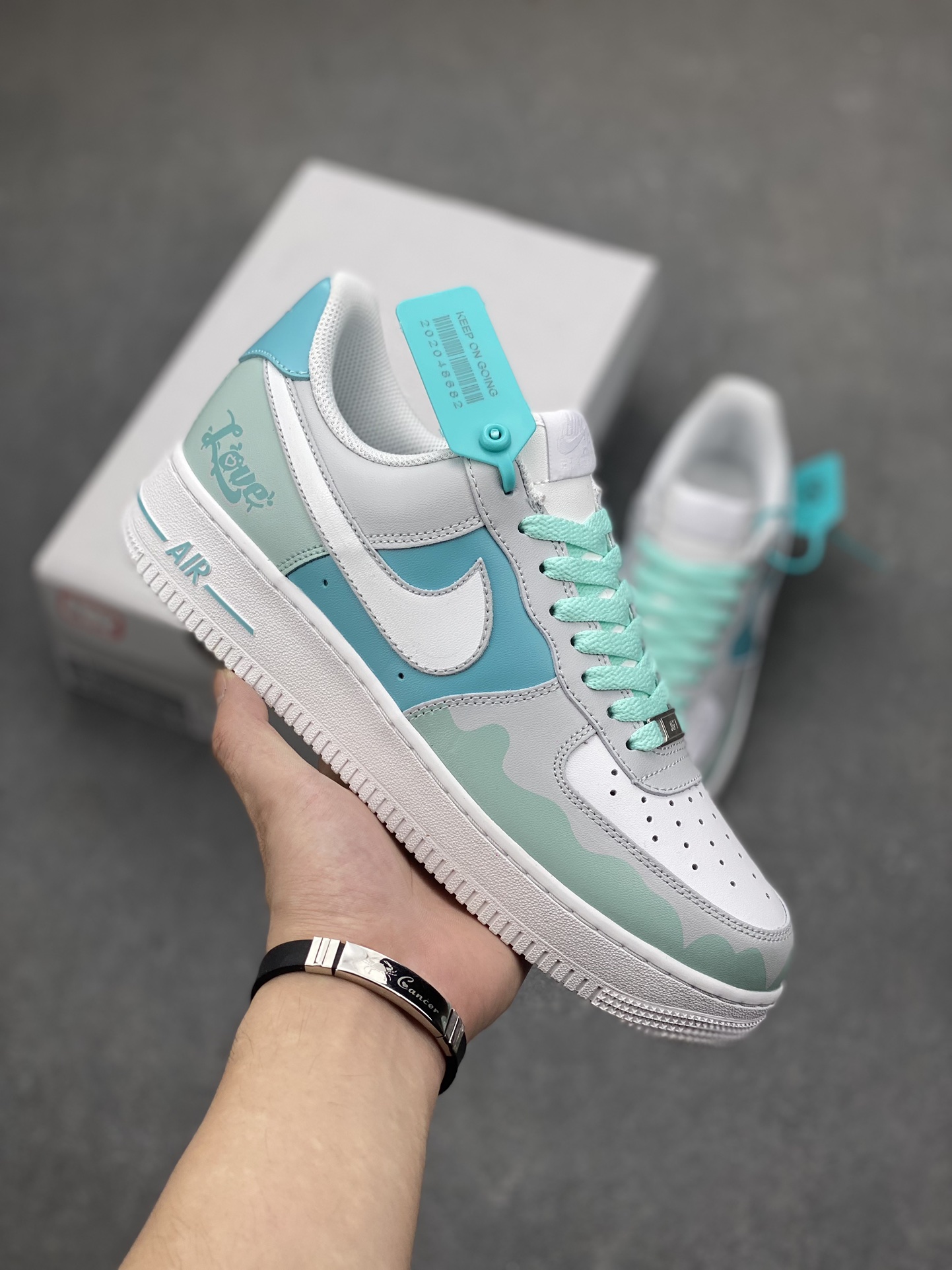 Nike Air Force 1 '07 Low White/Aurora Green Women's Shoes CW2288-111 2 i1696974887 9192 0