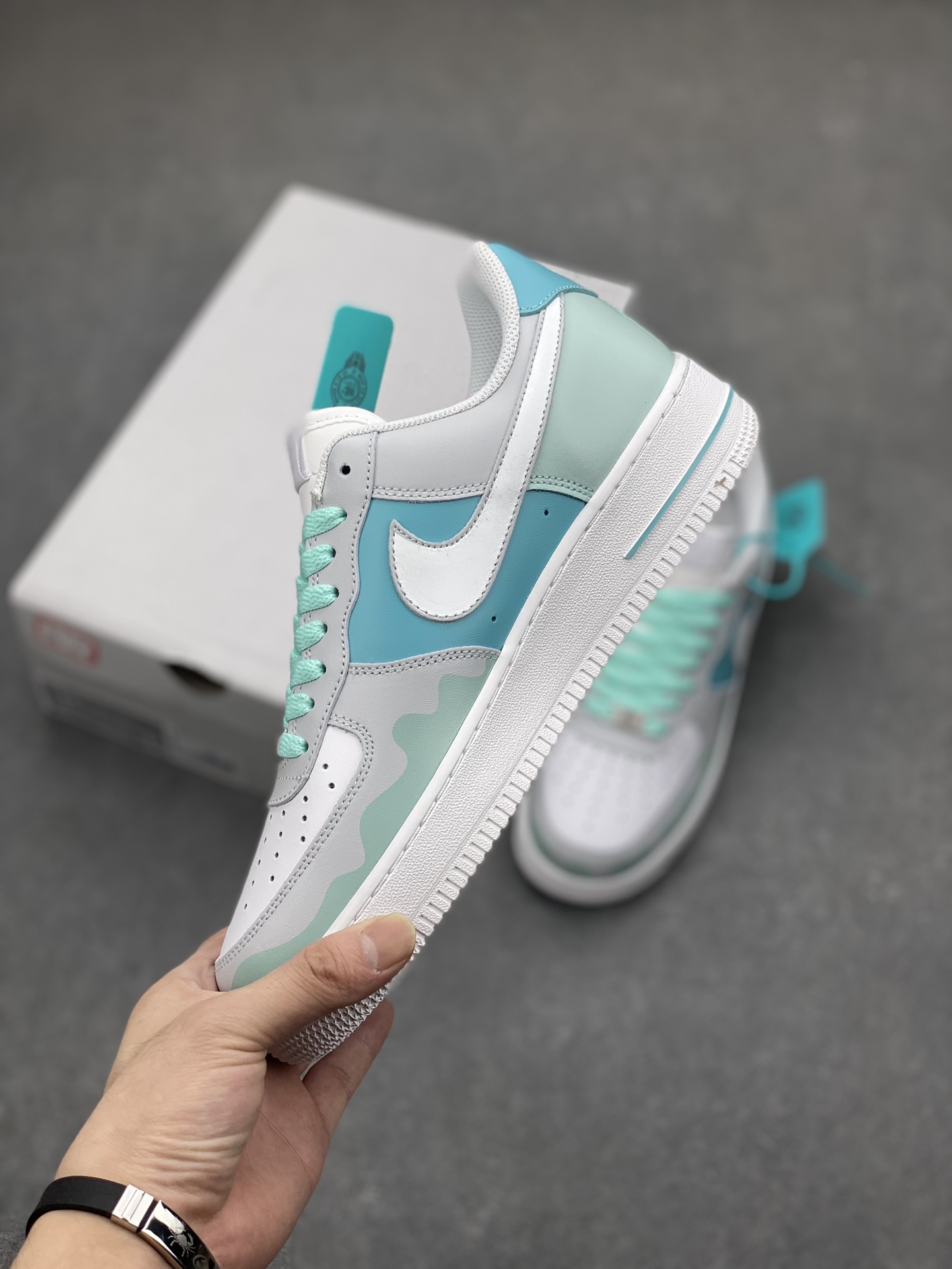 Nike Air Force 1 '07 Low White/Aurora Green Women's Shoes CW2288-111 4 i1696974887 9479 2