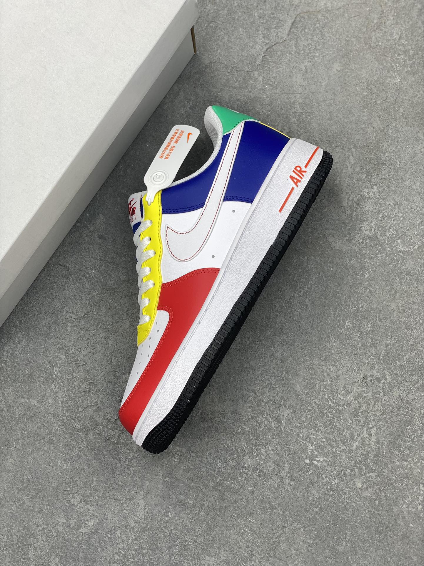 Nike Air Force 1 '07 Low Multi-Color Leather Upper Fashion Sneakers 8 i1696975168 2200 6