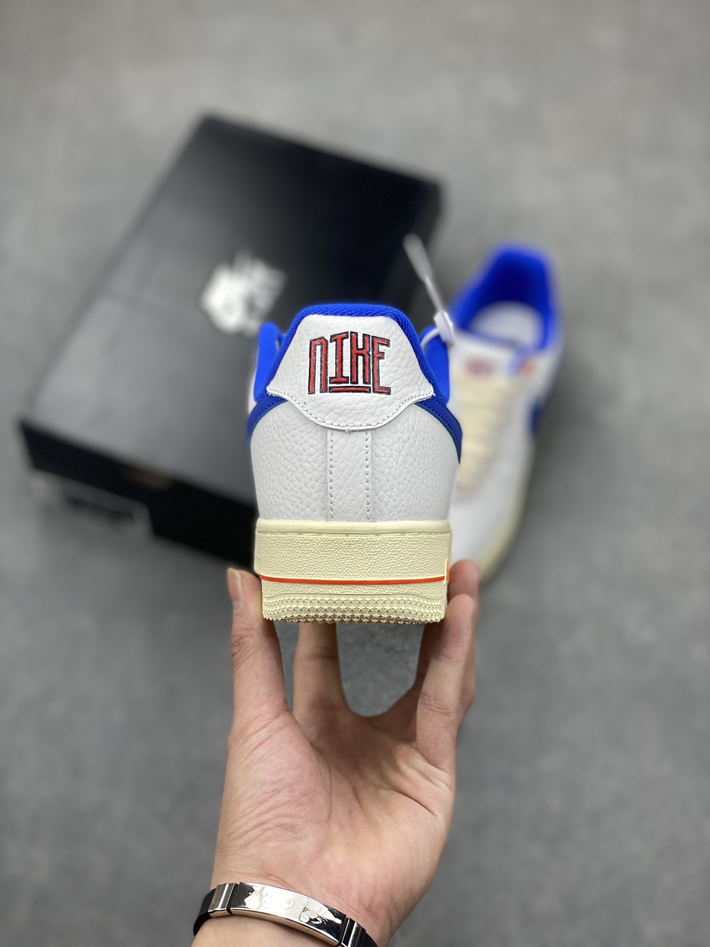 Nike Air Force 1 Low Retro Premium Sneakers - White/Blue - DR0148-100 5 i1697231032 4035 3