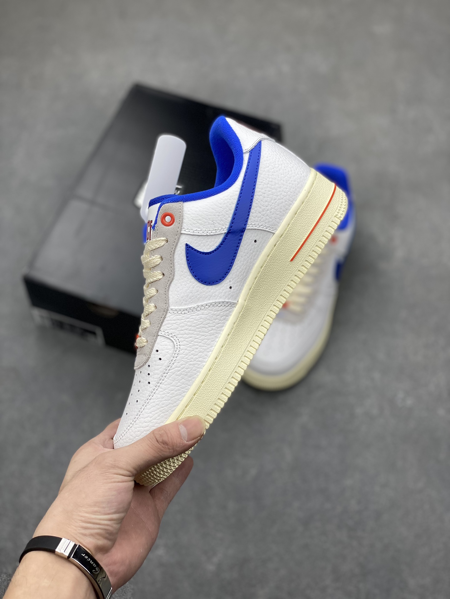 Nike Air Force 1 Low Retro Premium Sneakers - White/Blue - DR0148-100 4 i1697231032 7288 2
