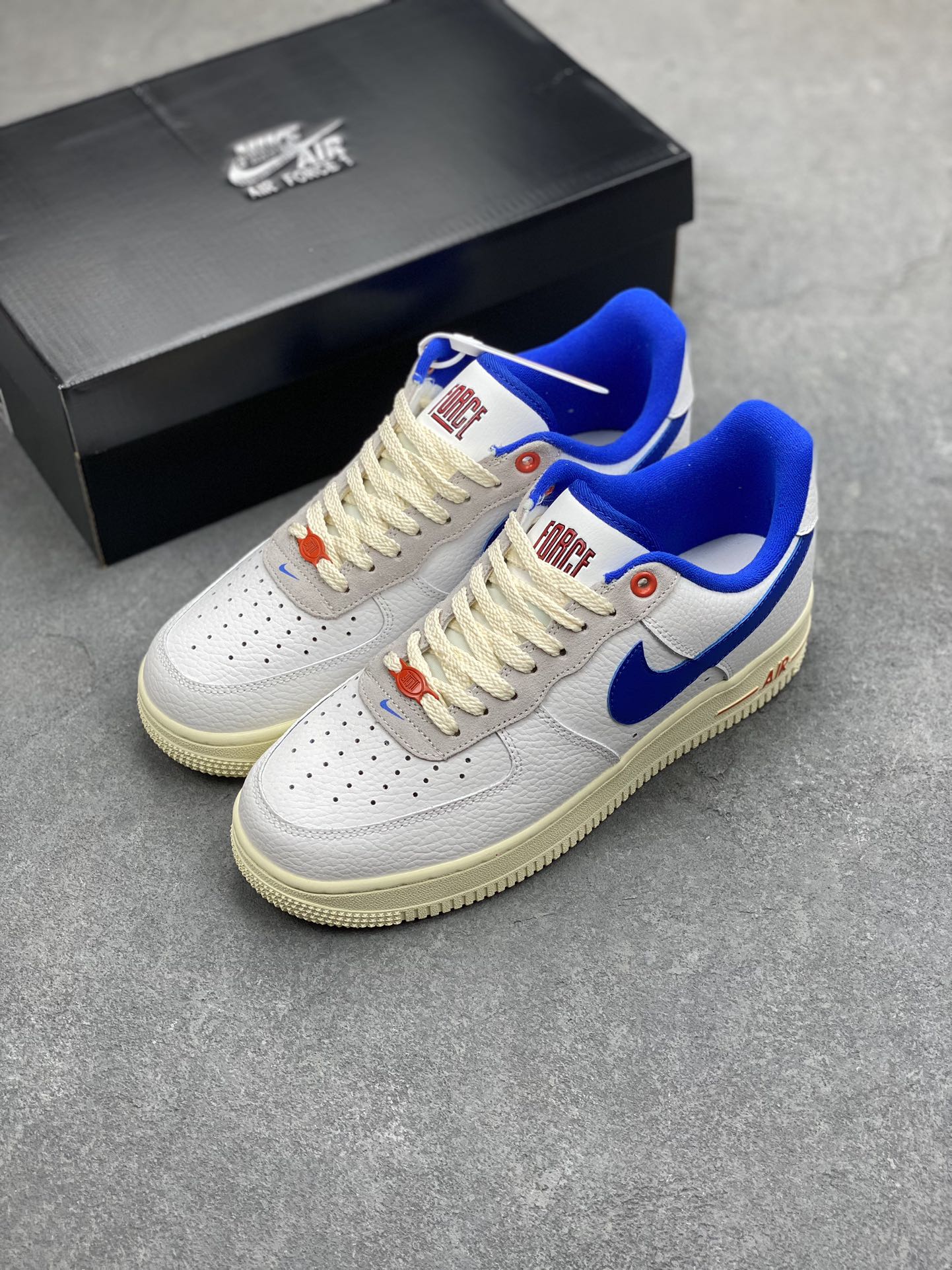 Nike Air Force 1 Low Retro Premium Sneakers - White/Blue - DR0148-100 9 i1697231032 8931 7