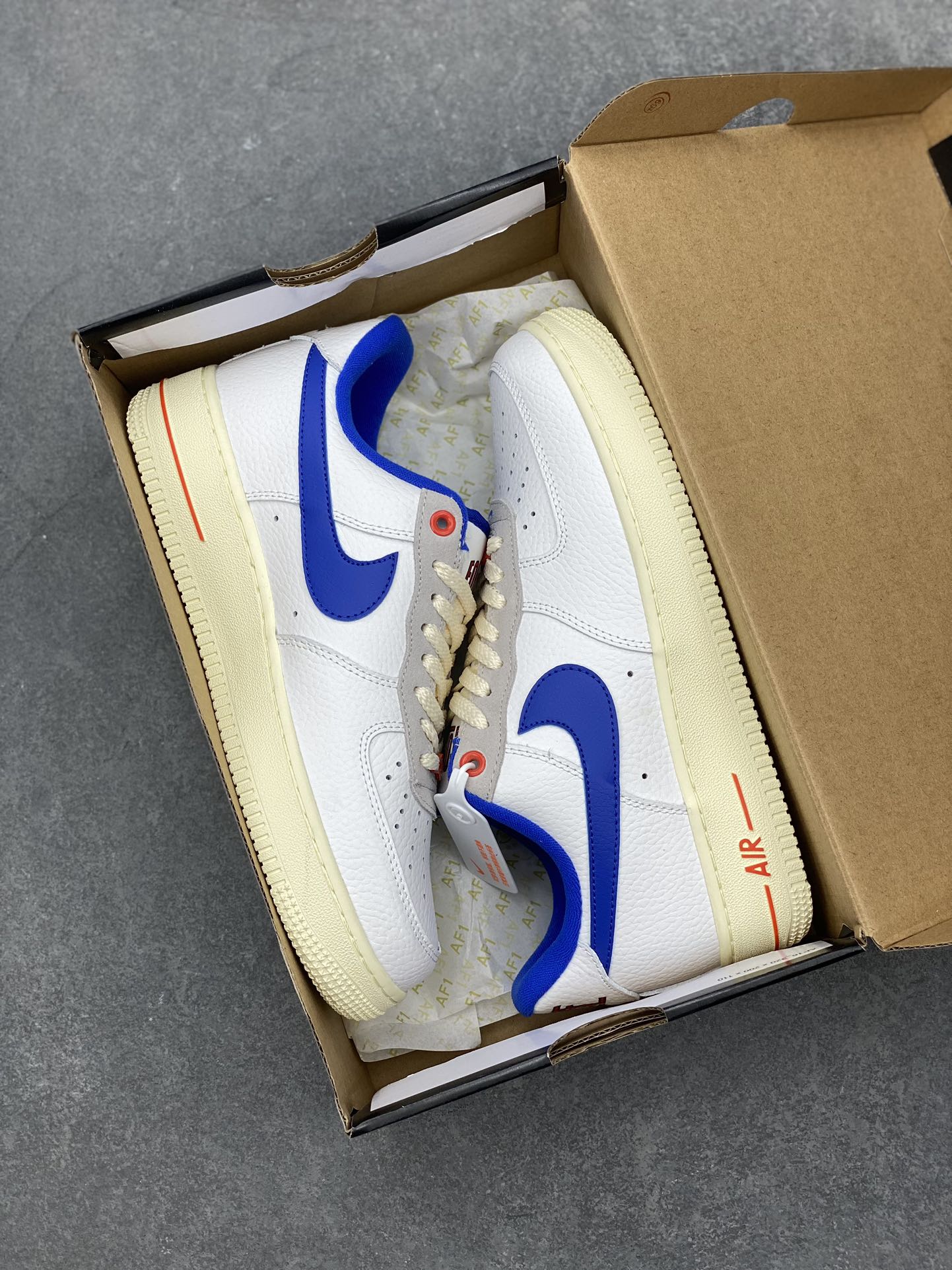 Nike Air Force 1 Low Retro Premium Sneakers - White/Blue - DR0148-100 10 i1697231032 9580 8