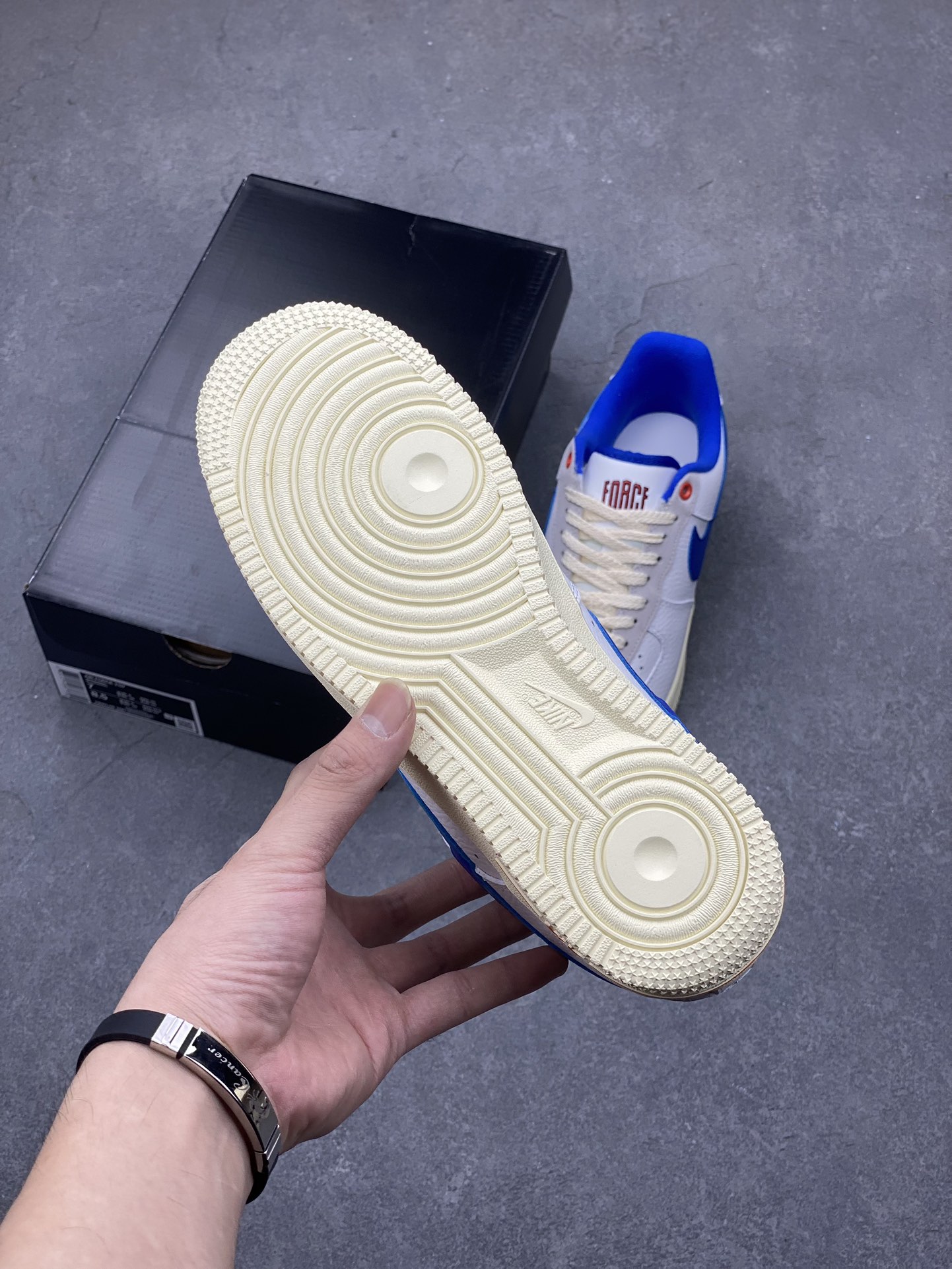 Nike Air Force 1 Low Retro Premium Sneakers - White/Blue - DR0148-100 7 i1697231032 9837 5