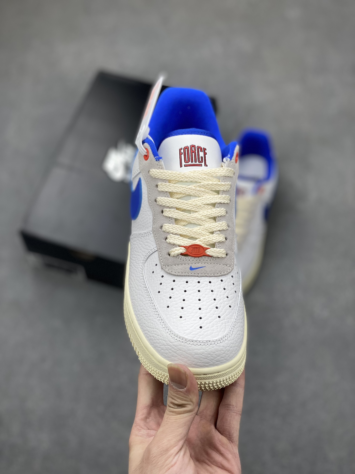 Nike Air Force 1 Low Retro Premium Sneakers - White/Blue - DR0148-100 3 i1697231032 9933 1