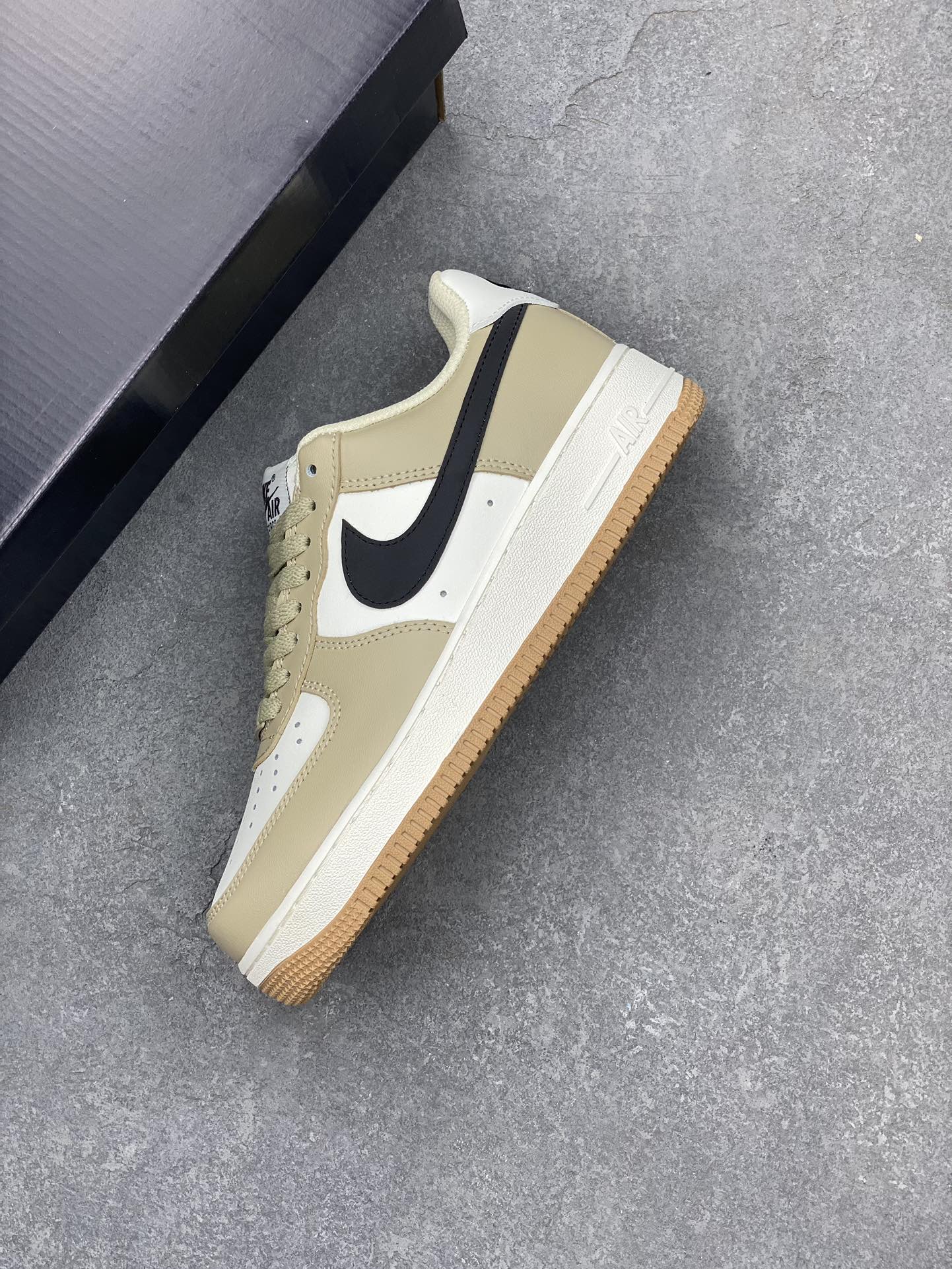Nike Air Force 1 Low White Khaki Black Swoosh - DH5969-633 8 i1697482823 6521 6