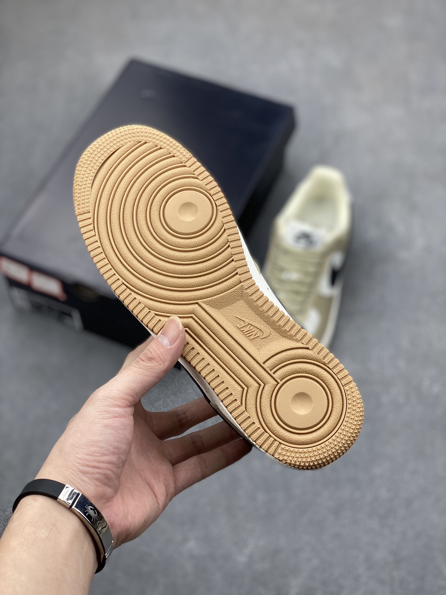 Nike Air Force 1 Low White Khaki Black Swoosh - DH5969-633 7 i1697482823 72 5