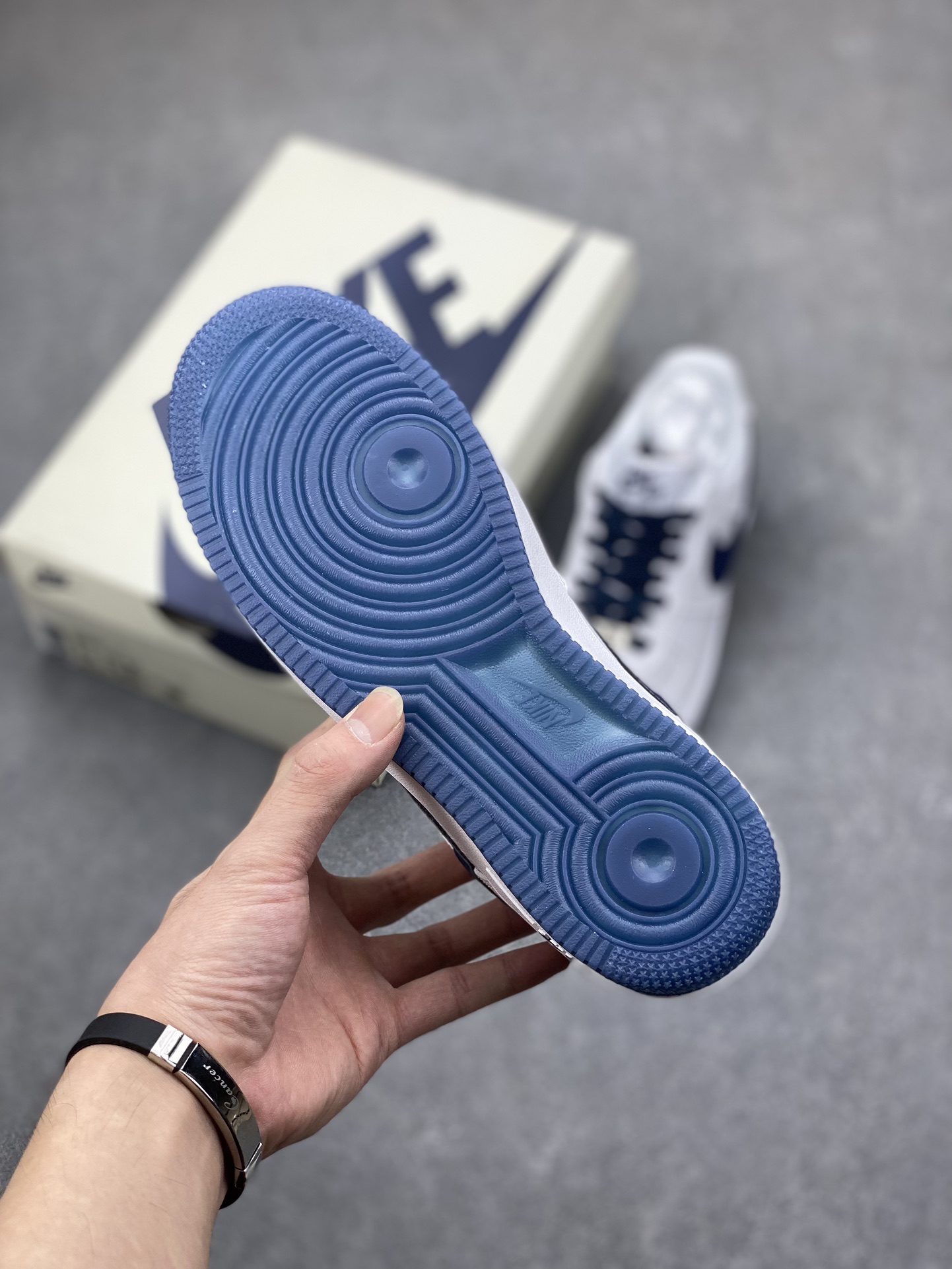Nike Air Force 1 Low White Blue Croc Embossed Leather Sneakers DD0614-332 7 i1697674782 1820 5