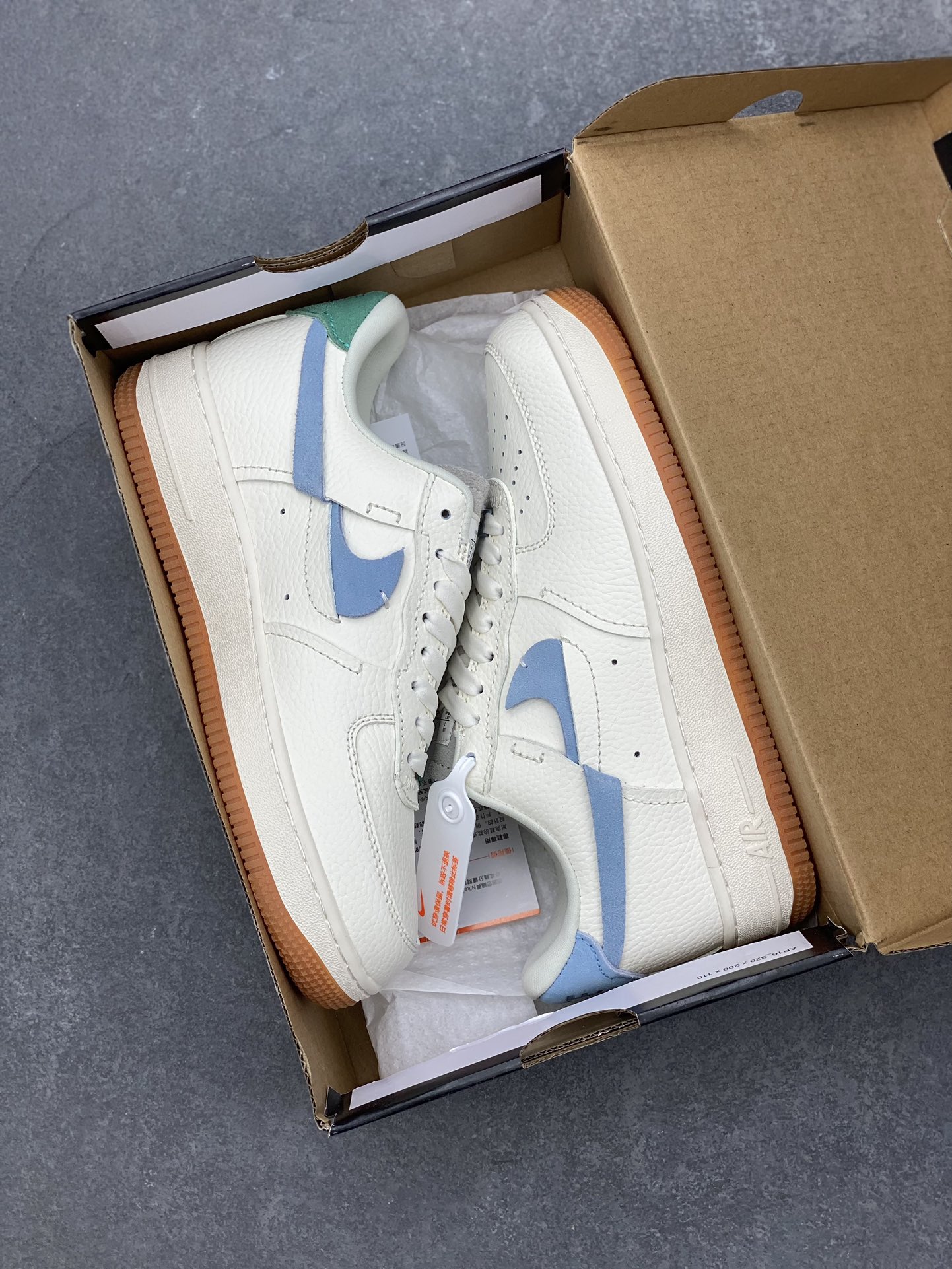 Nike Air Force 1 Low Cut-Out Swoosh White Blue DV0740-100 Sneakers 10 i1697675075 1341 8