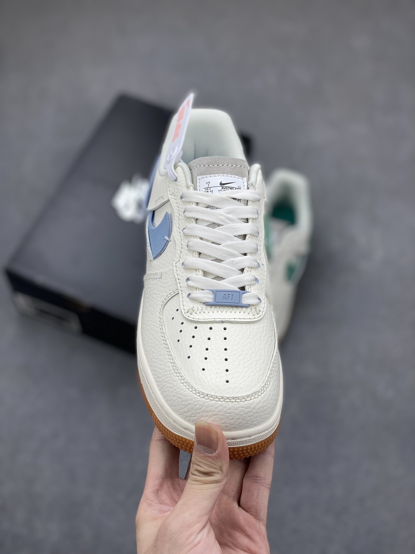 Nike Air Force 1 Low Cut-Out Swoosh White Blue DV0740-100 Sneakers 3 i1697675075 3589 1