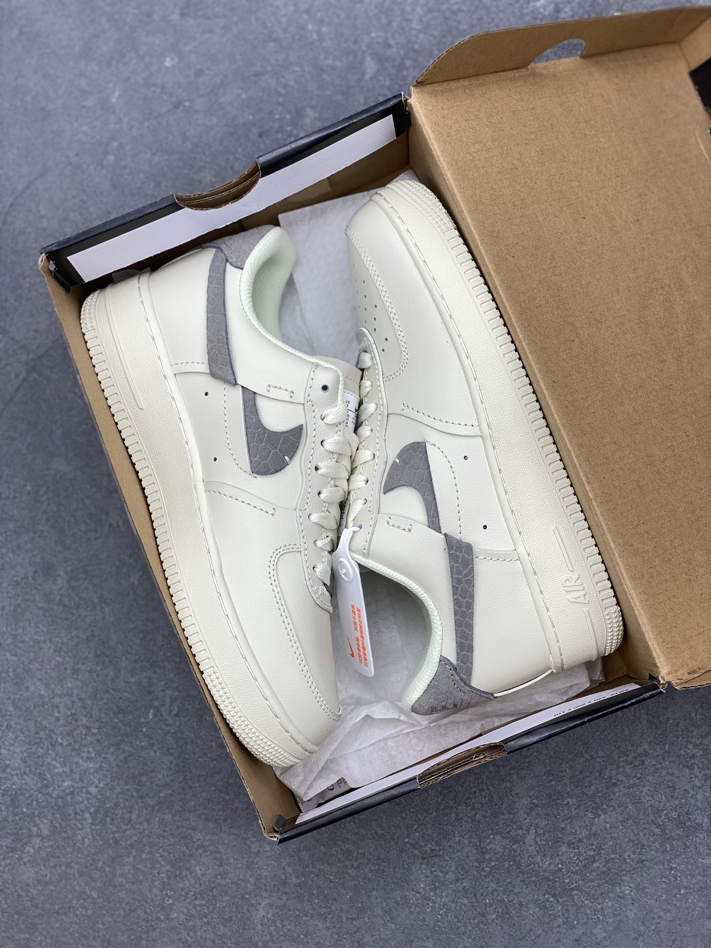 Nike Air Force 1 Low Cut-Out Swoosh Ivory Sneakers DH3869-001 10 i1697675112 7865 8