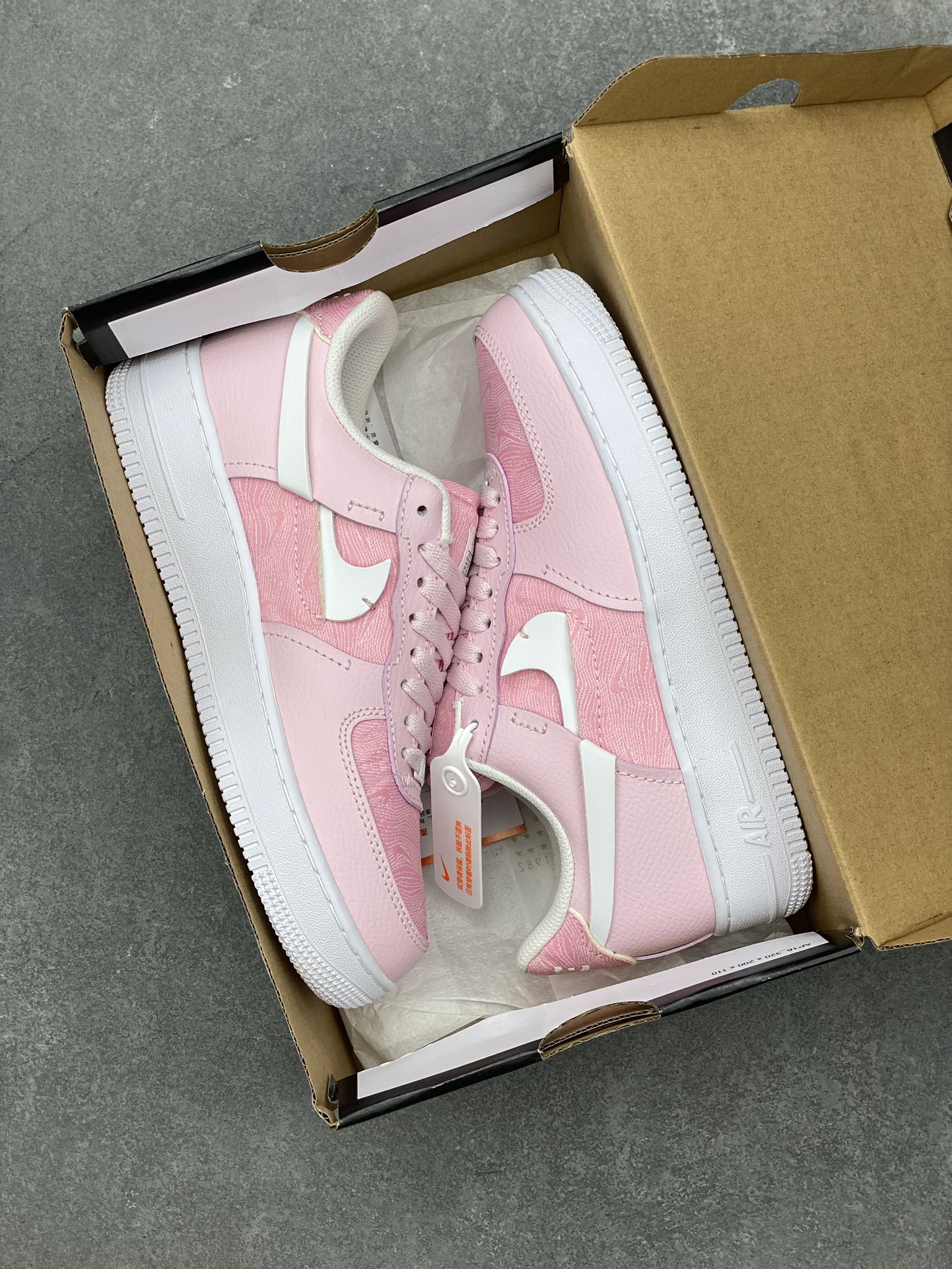 Nike Air Force 1 Low Cut-Out Swoosh Pink Oxford (Women's) DJ6904-600 10 i1697675331 331 8