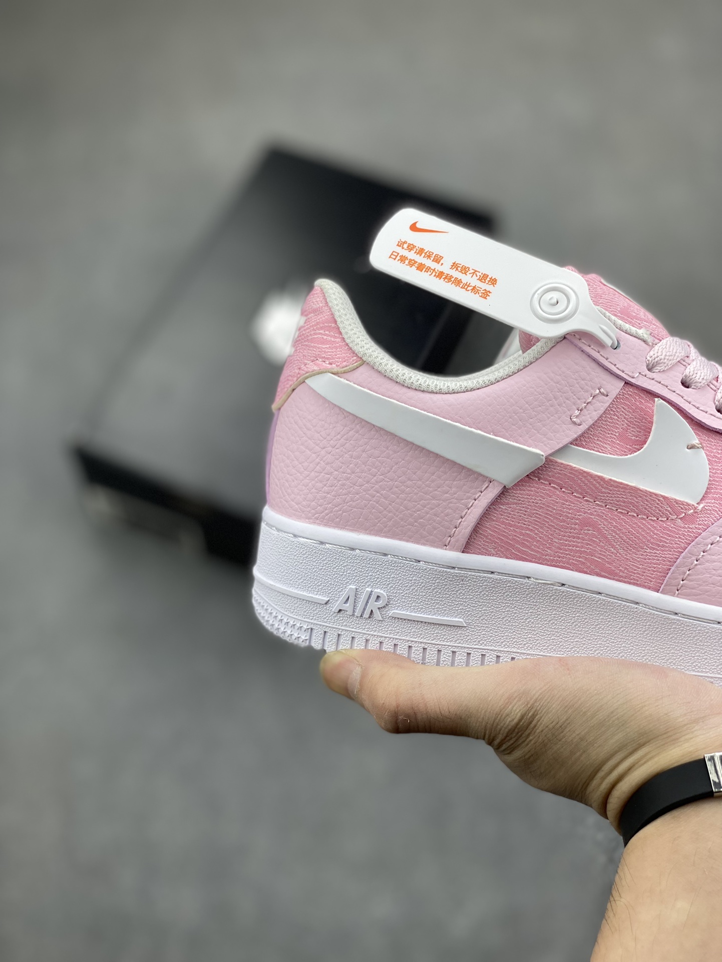 Nike Air Force 1 Low Cut-Out Swoosh Pink Oxford (Women's) DJ6904-600 6 i1697675331 3335 4