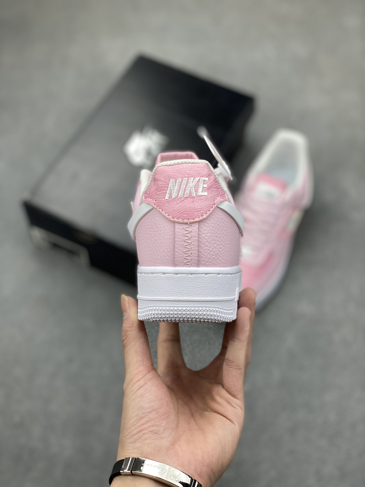 Nike Air Force 1 Low Cut-Out Swoosh Pink Oxford (Women's) DJ6904-600 5 i1697675331 800 3