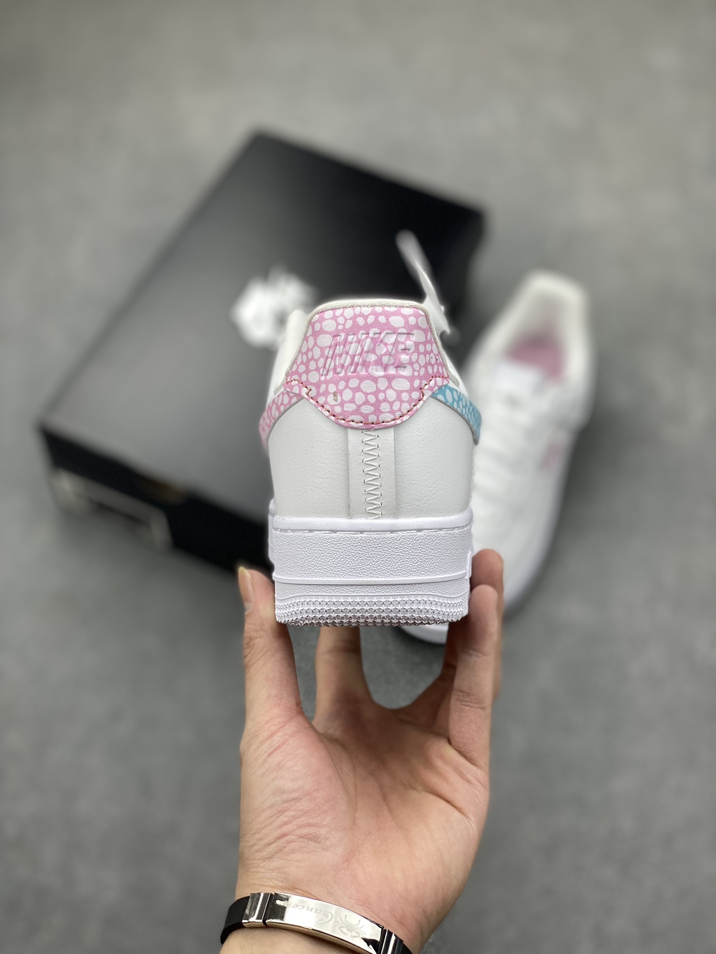 Nike Air Force 1 Low White Blue Pink Women's Shoes DC1164-101 5 i1697675402 3579 3