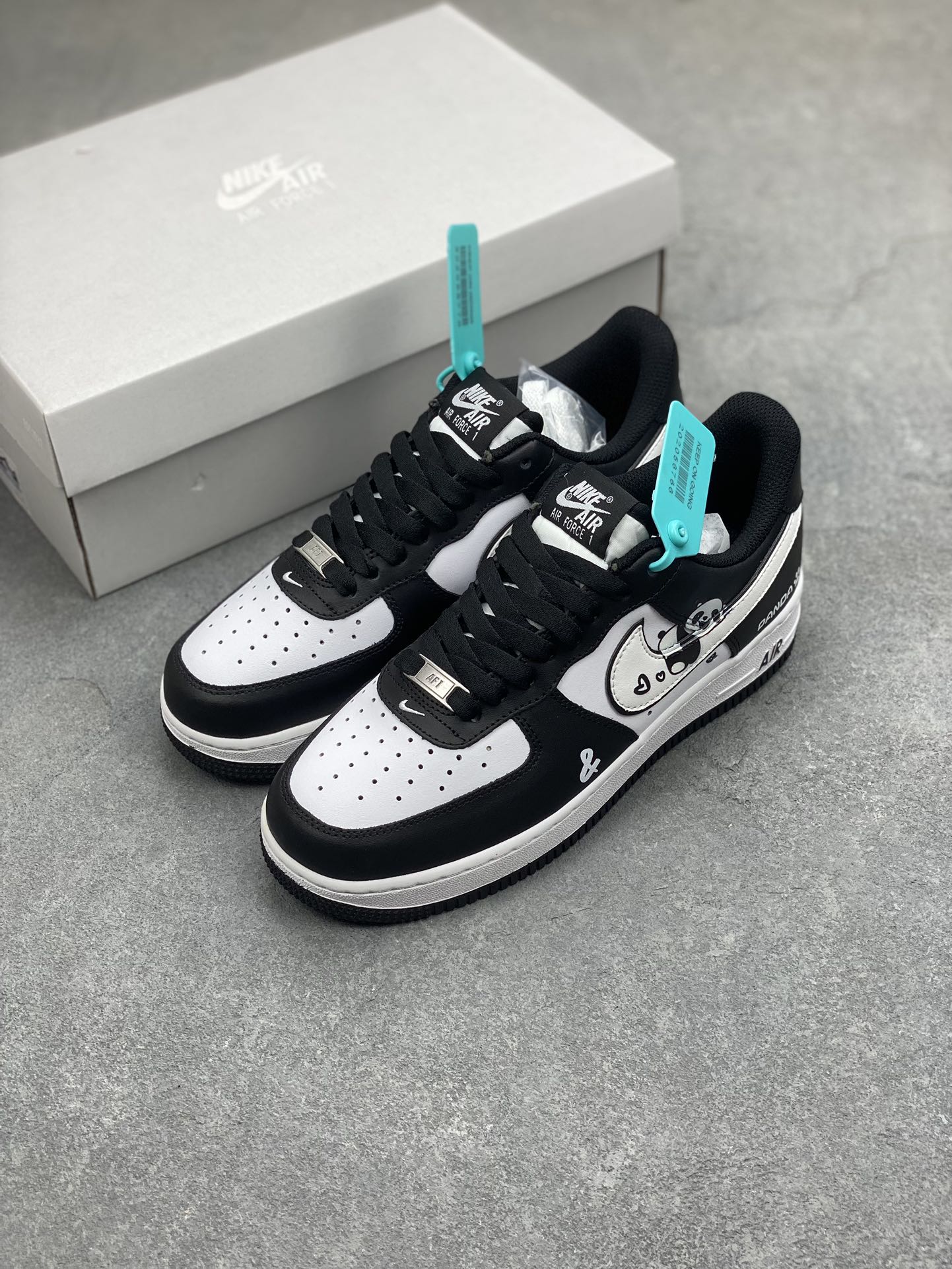 Nike Air Force 1 '07 Low Panda Custom Sneakers DV0788-001 (Various Sizes) 9 i1698086064 1802 7
