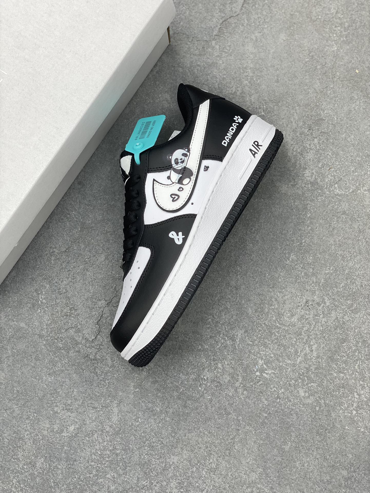 Nike Air Force 1 '07 Low Panda Custom Sneakers DV0788-001 (Various Sizes) 8 i1698086064 6678 6