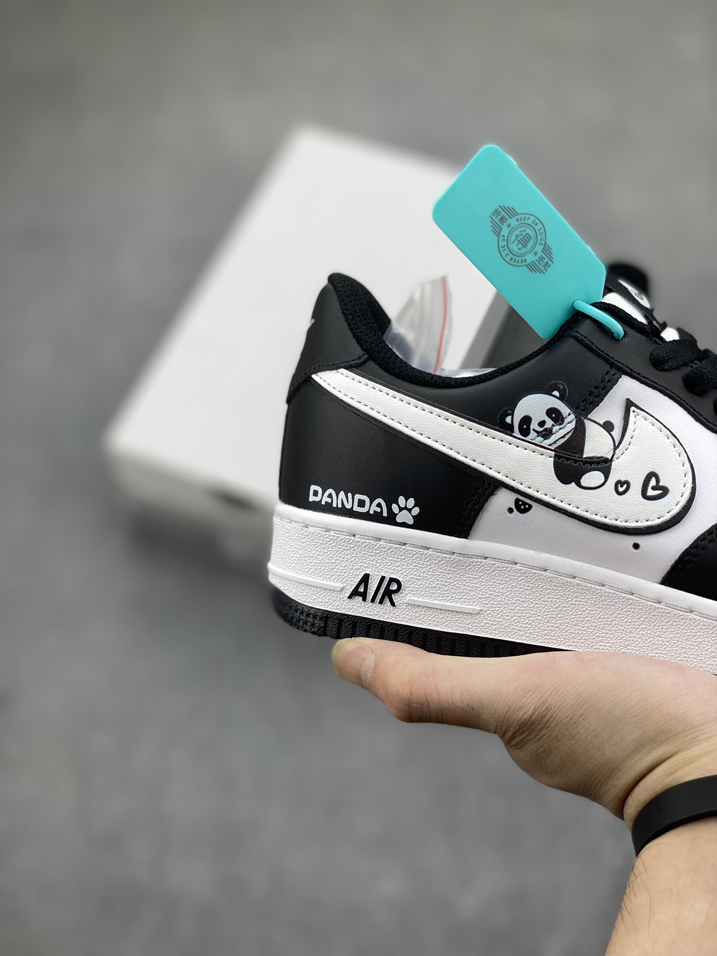 Nike Air Force 1 '07 Low Panda Custom Sneakers DV0788-001 (Various Sizes) 6 i1698086064 7063 4