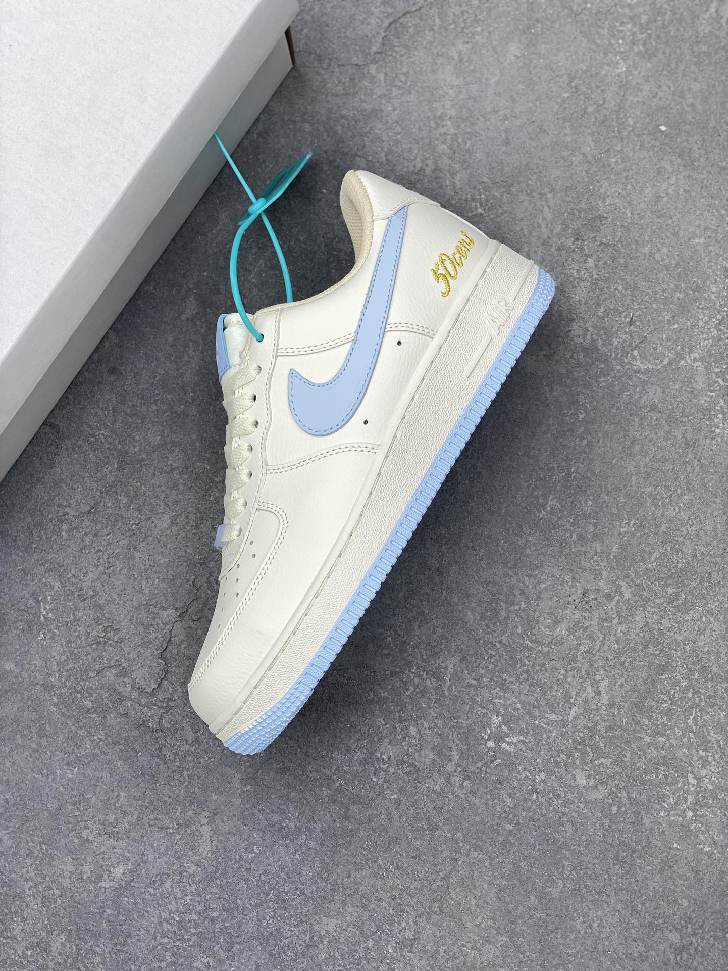 Air Force 1 '07 Low CW2288-111 Cream/Light Blue,Original Quality,Comfortable Sneakers 8 i1698094162 2286 6