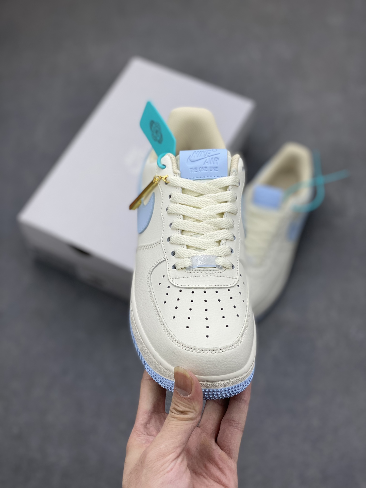 Air Force 1 '07 Low CW2288-111 Cream/Light Blue,Original Quality,Comfortable Sneakers 3 i1698094162 5631 1