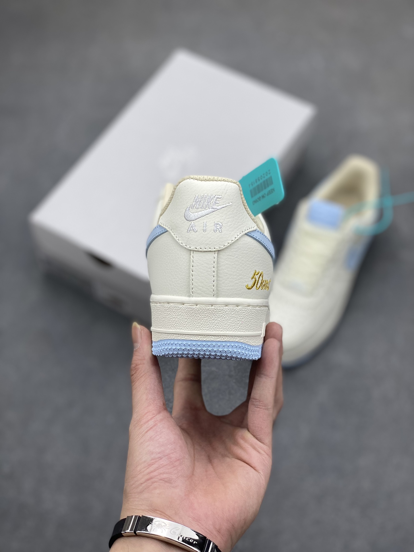 Air Force 1 '07 Low CW2288-111 Cream/Light Blue,Original Quality,Comfortable Sneakers 5 i1698094162 845 3