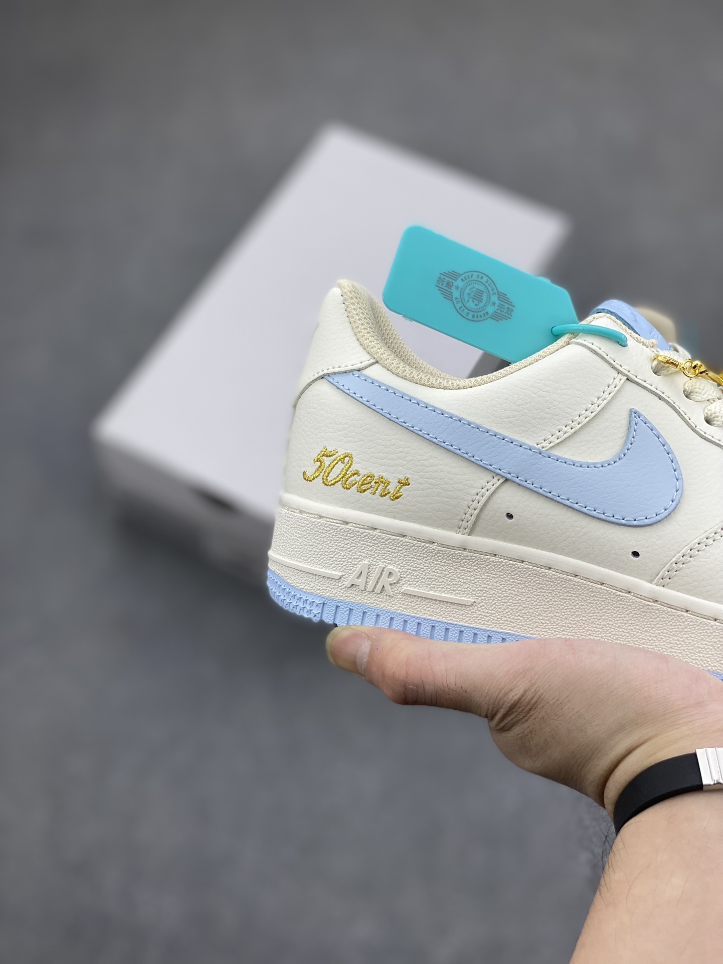 Air Force 1 '07 Low CW2288-111 Cream/Light Blue,Original Quality,Comfortable Sneakers 6 i1698094162 8463 4