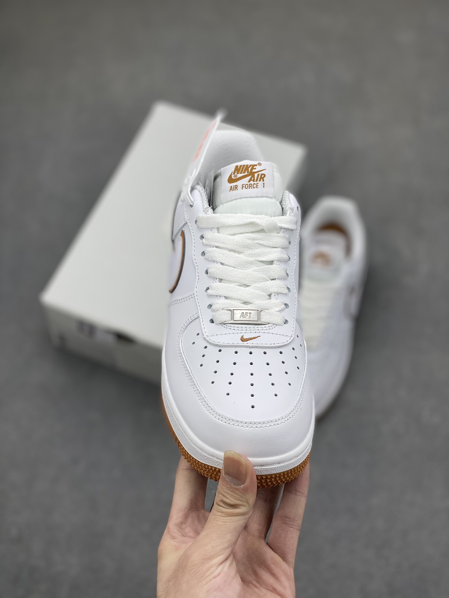 Nike Air Force 1 '07 Low White/Brown Sneaker - Original Quality, Perfect Fit 3 i1698094754 1880 1
