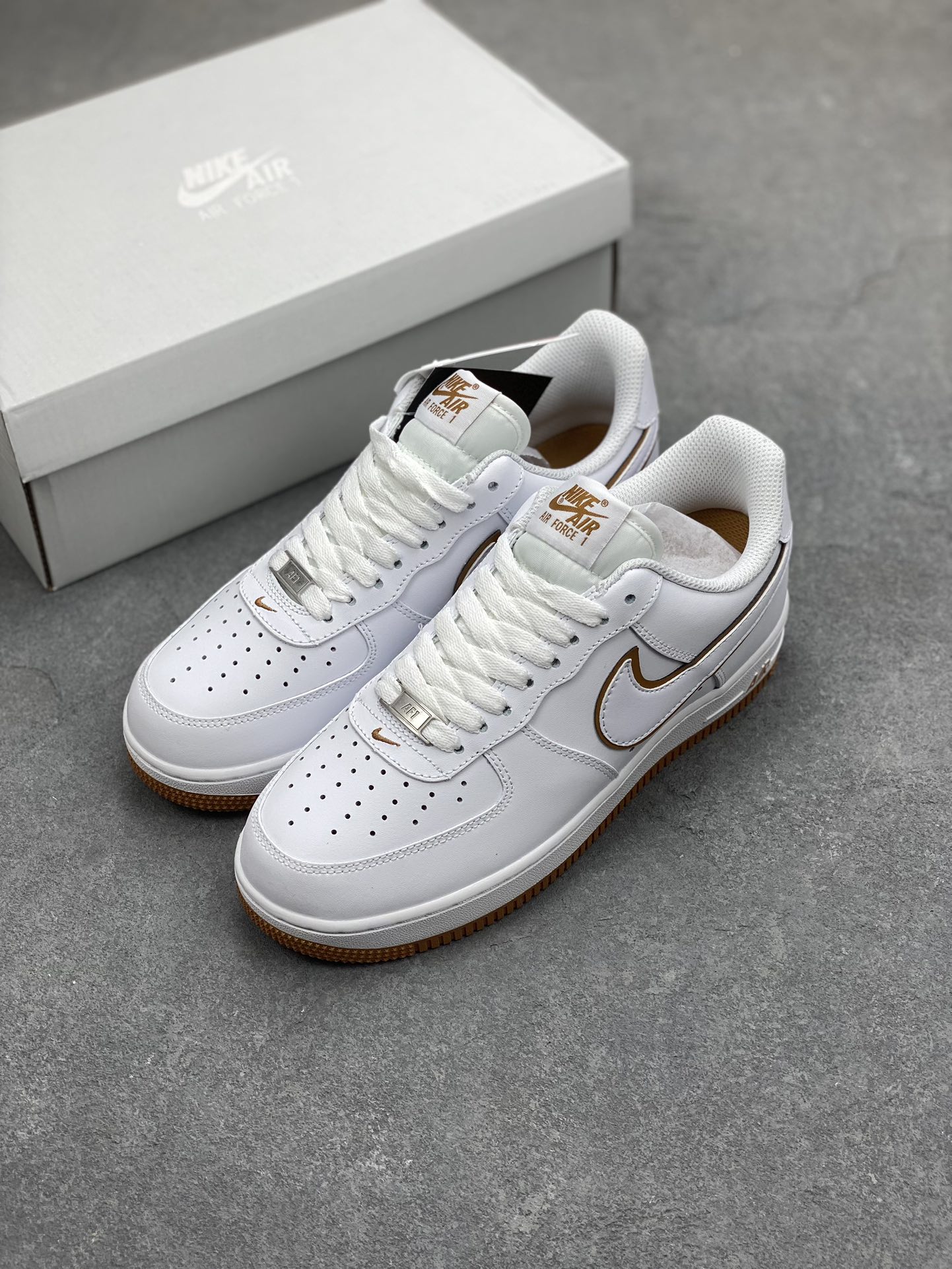 Nike Air Force 1 '07 Low White/Brown Sneaker - Original Quality, Perfect Fit 9 i1698094754 2832 7