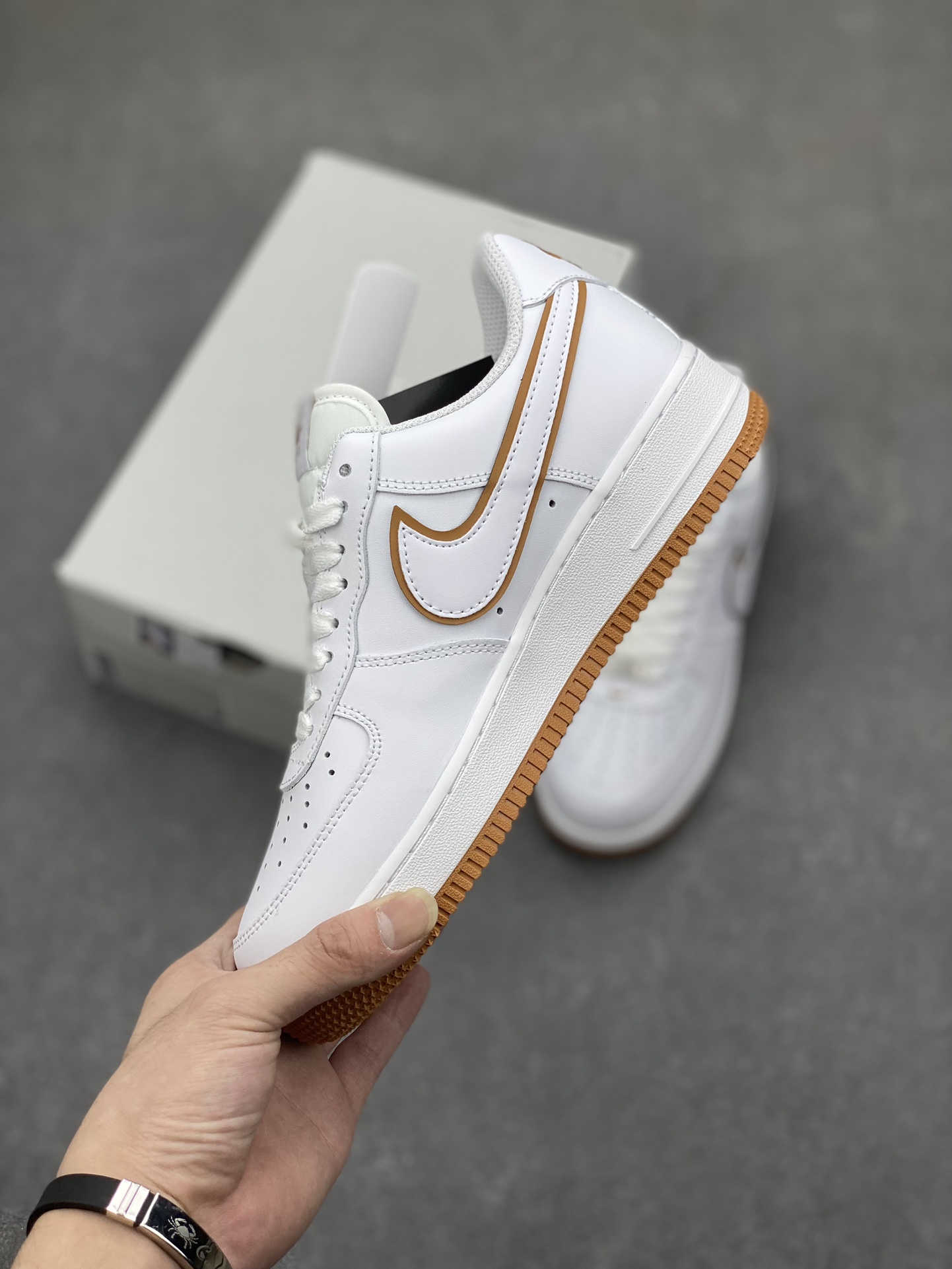 Nike Air Force 1 '07 Low White/Brown Sneaker - Original Quality, Perfect Fit 4 i1698094754 9579 2