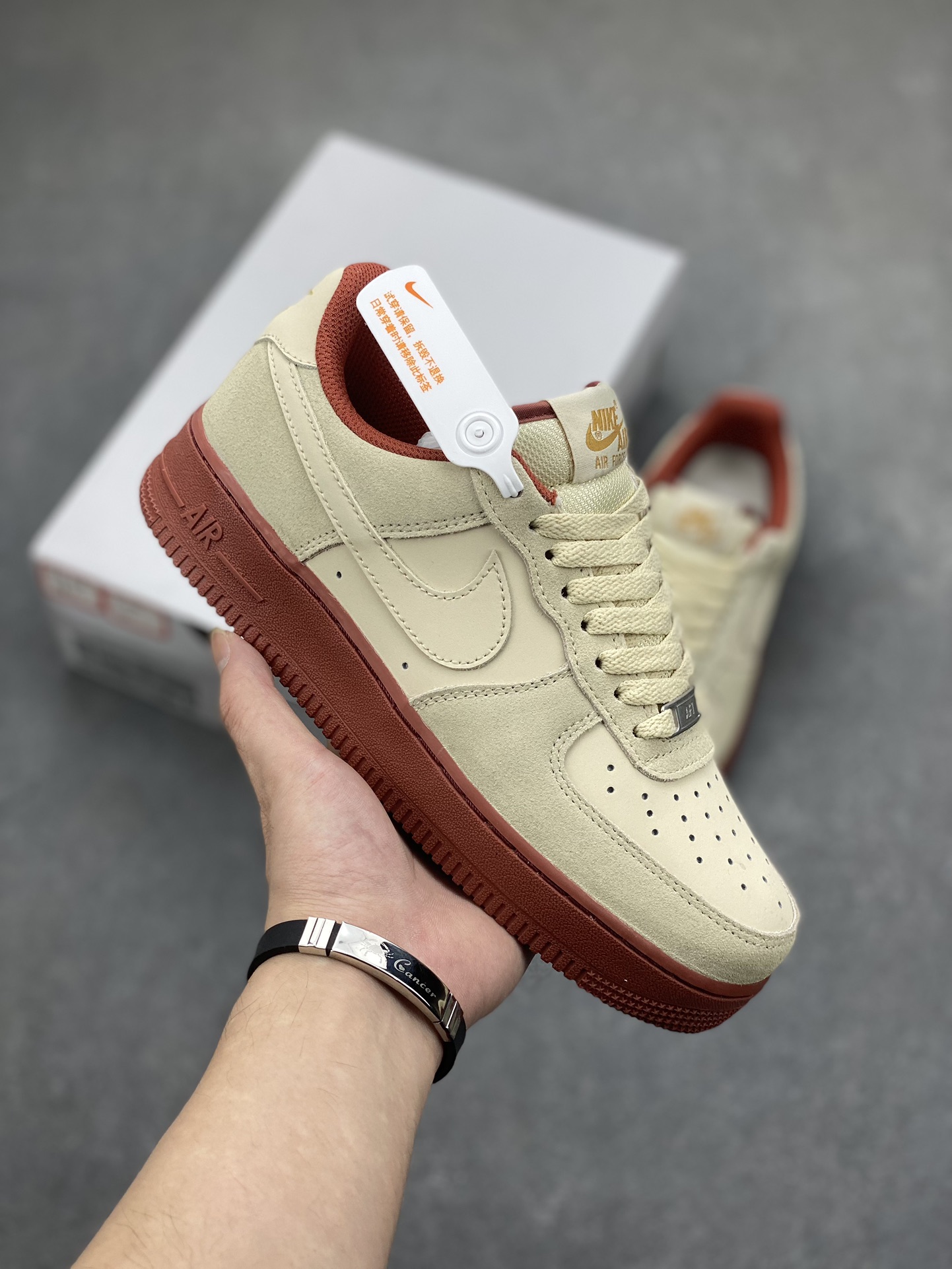 Nike Air Force 1 '07 'Light Orewood Brown' Casual Shoes AA1391-111
