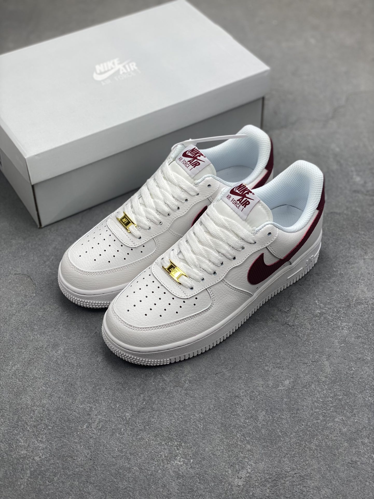 Nike Air Force 1 '07 Low White Maroon Casual Shoes CZ0326-100 9 i1698521079 28 7