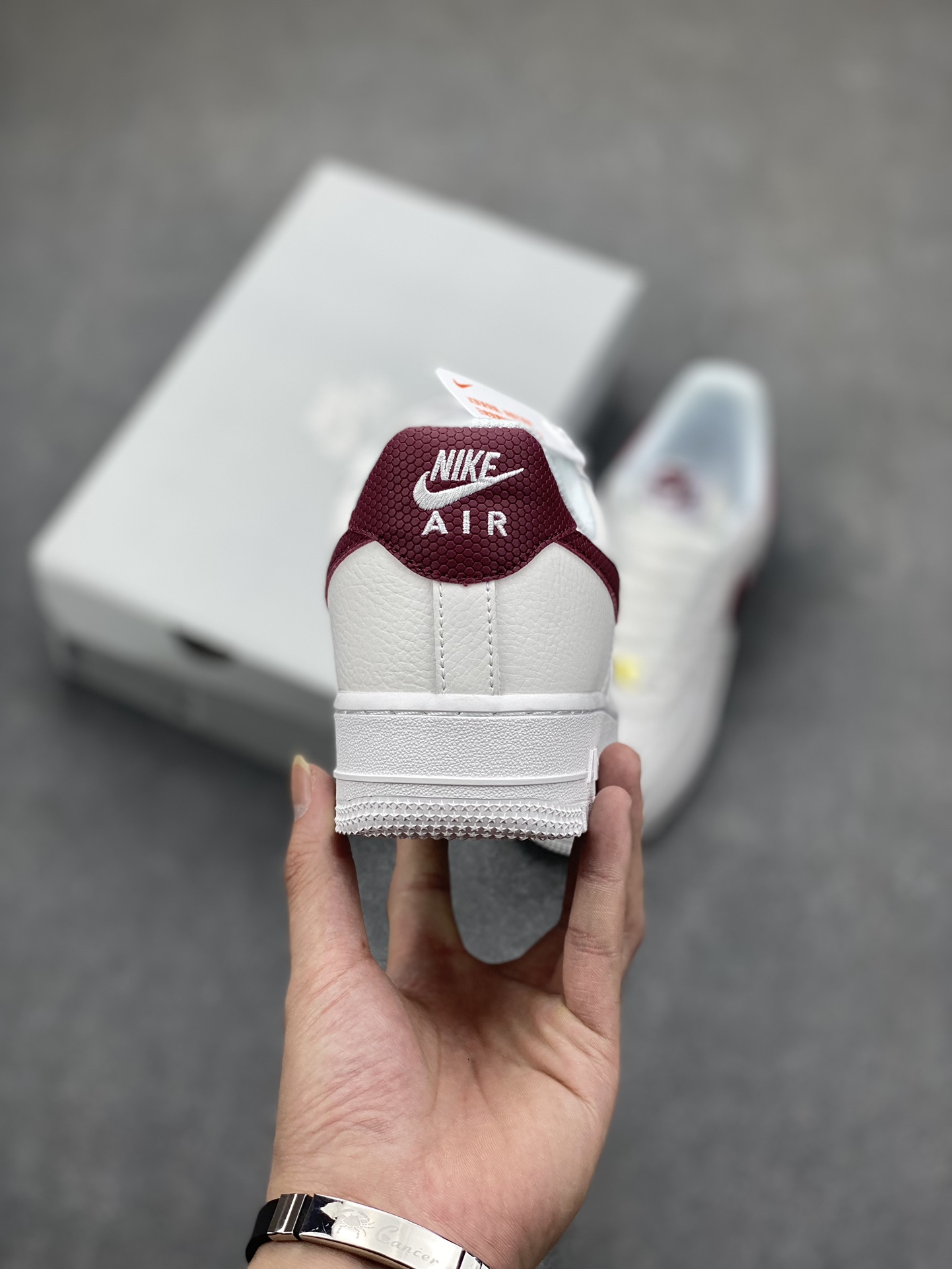 Nike Air Force 1 '07 Low White Maroon Casual Shoes CZ0326-100 5 i1698521079 6000 3