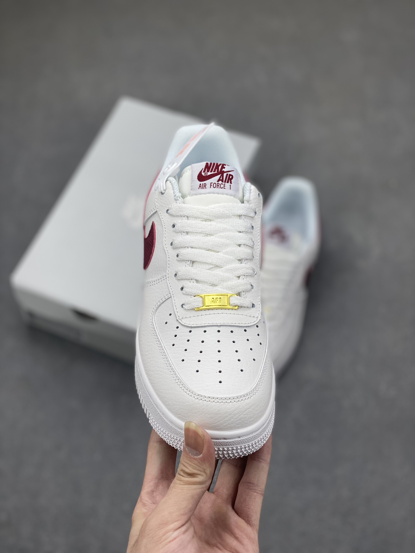 Nike Air Force 1 '07 Low White Maroon Casual Shoes CZ0326-100 3 i1698521079 6364 1