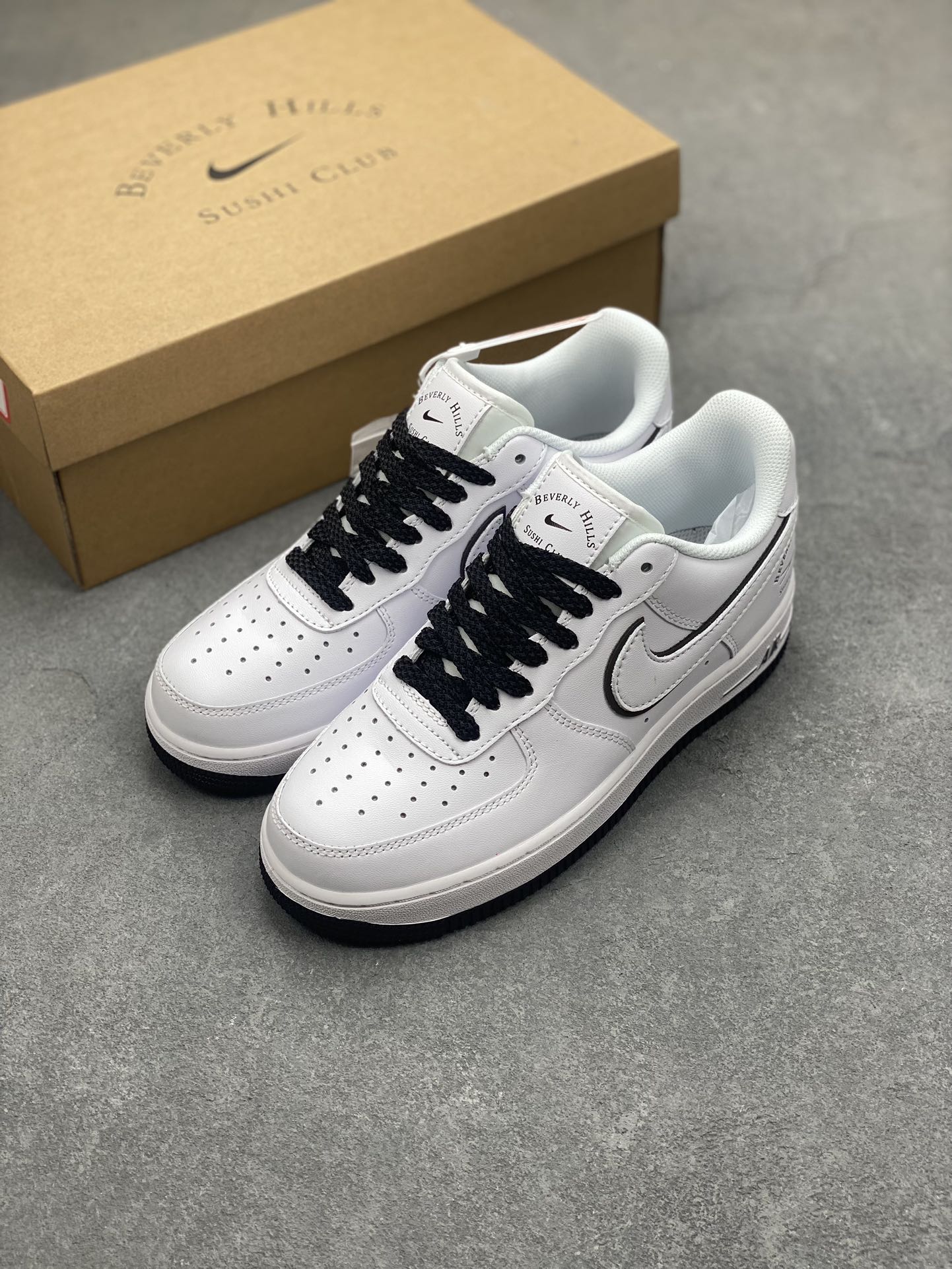 Nike Air Force 1 Low "Sushi Club" Black and White Casual Sneakers 9 i1698603150 5296 7